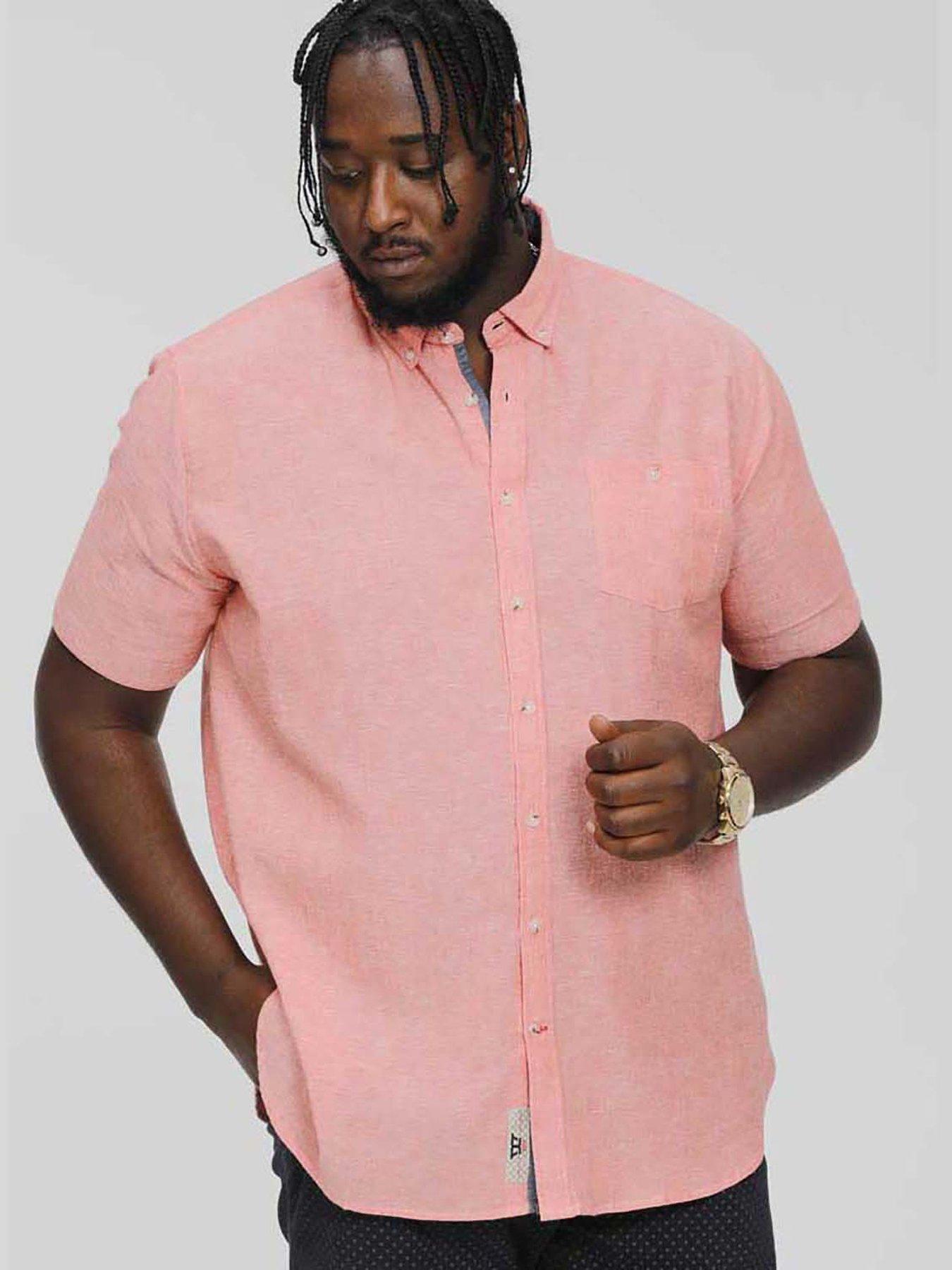 d555-hazelwood-linen-mix-short-sleeved-shirt-salmon