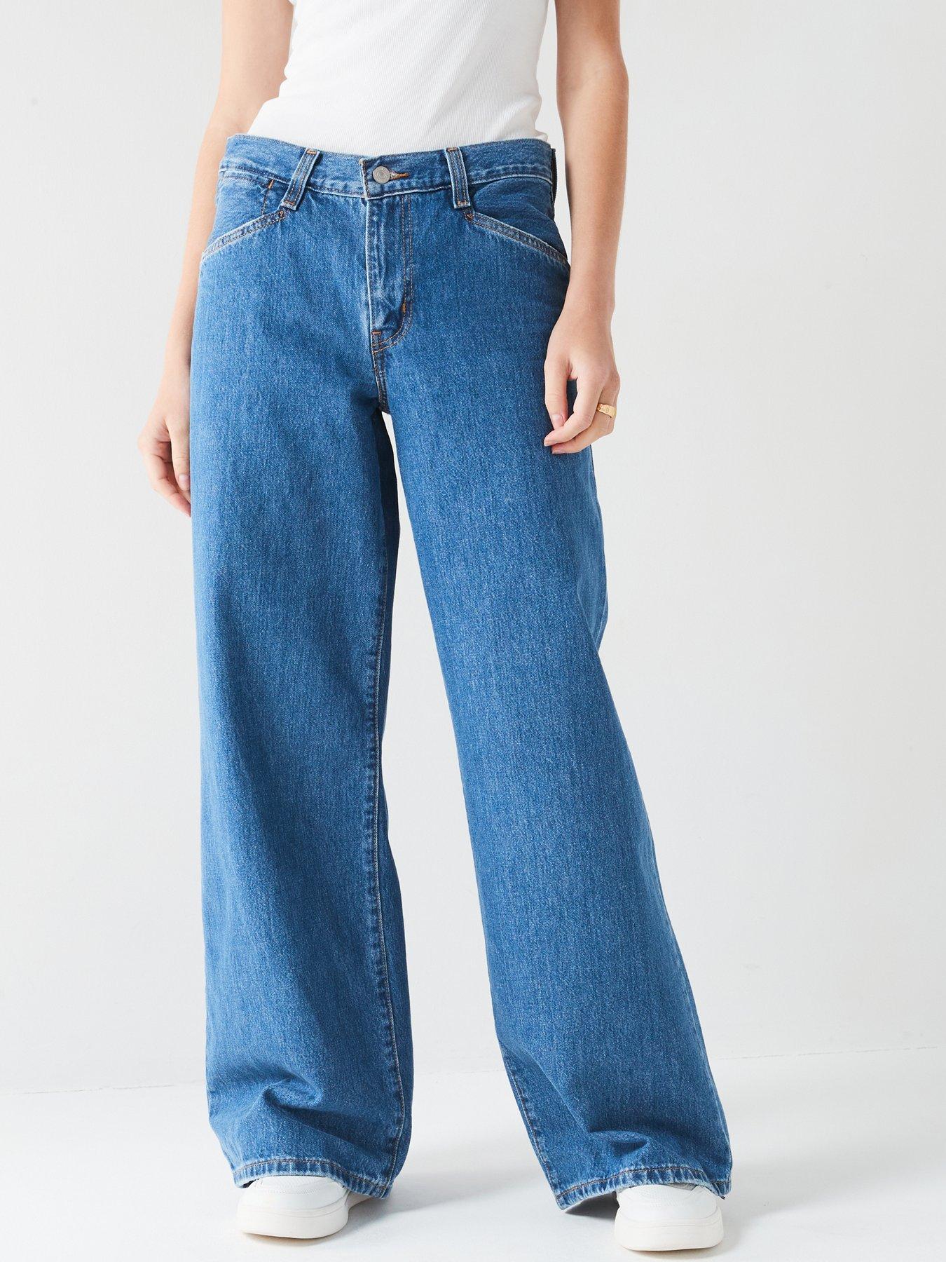 Levi's 94 Baggy Wide Leg Jeans - Take Chances - Blue