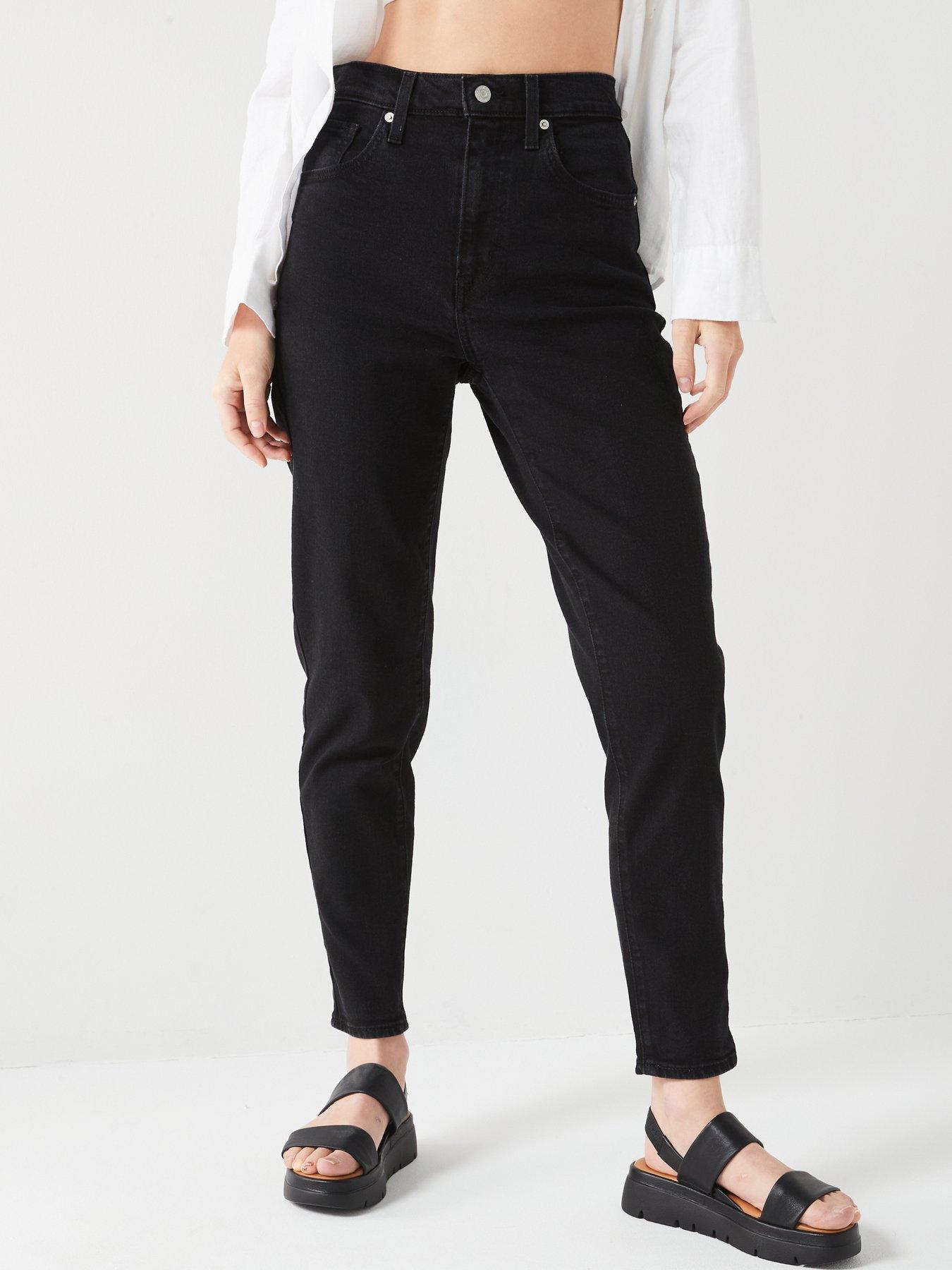 Levi's High-waisted Mom Jeans Flash Black Littlewoods