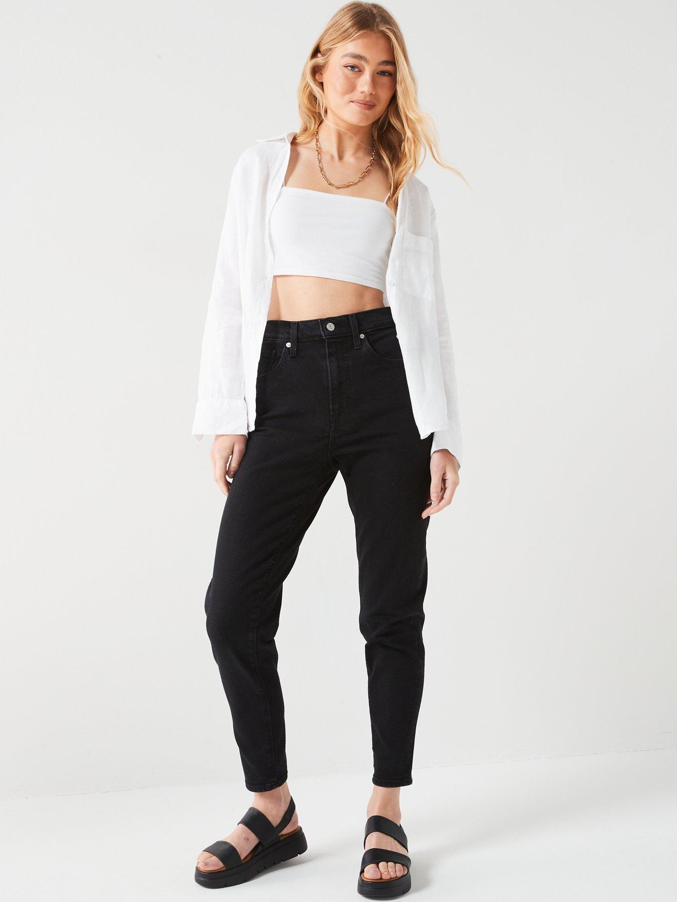 Levi's High-waisted Mom Jeans Flash Black Littlewoods
