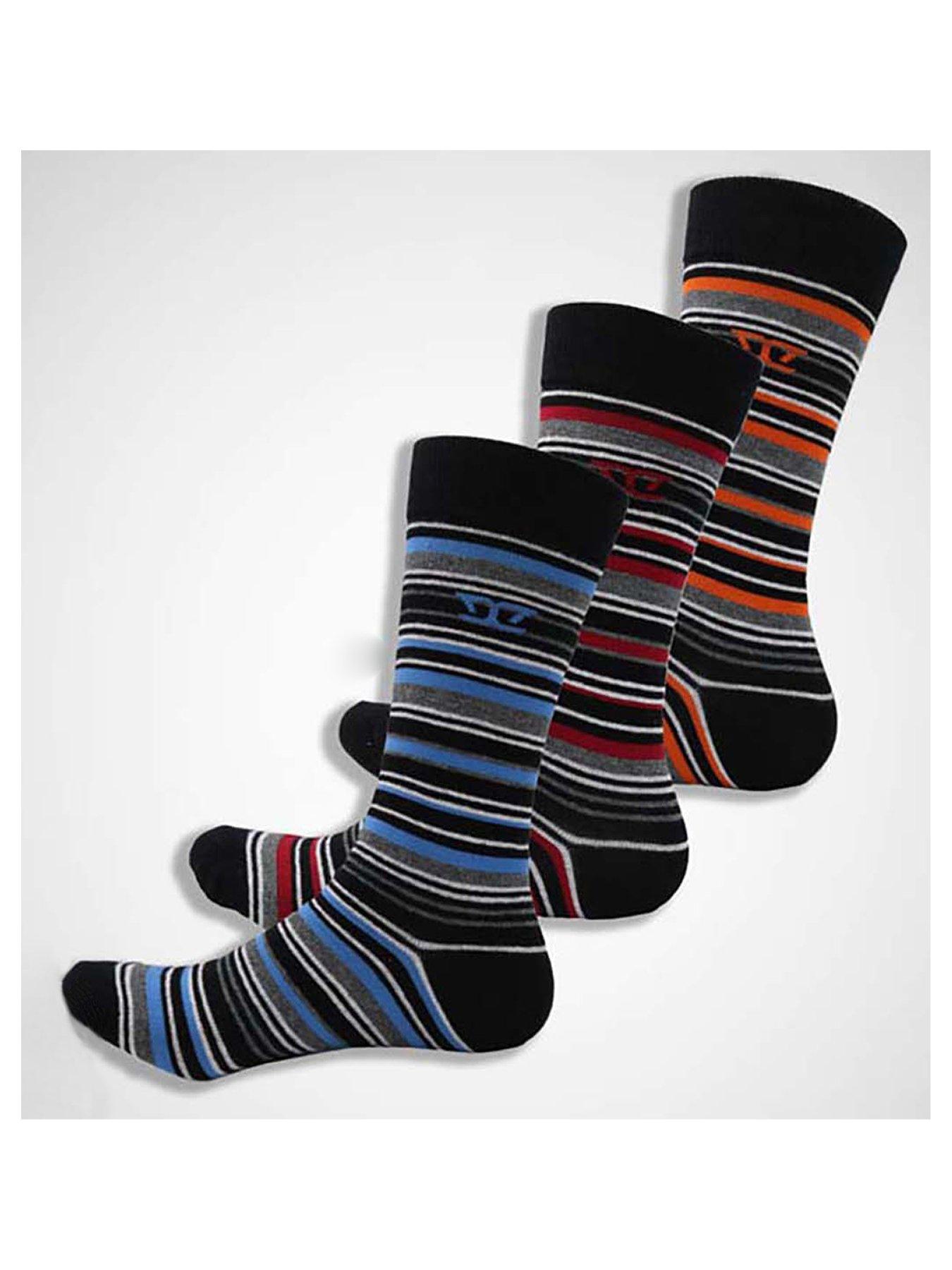 d555-roxton-cotton-rich-stripe-socks-3-pack-blueorange-red