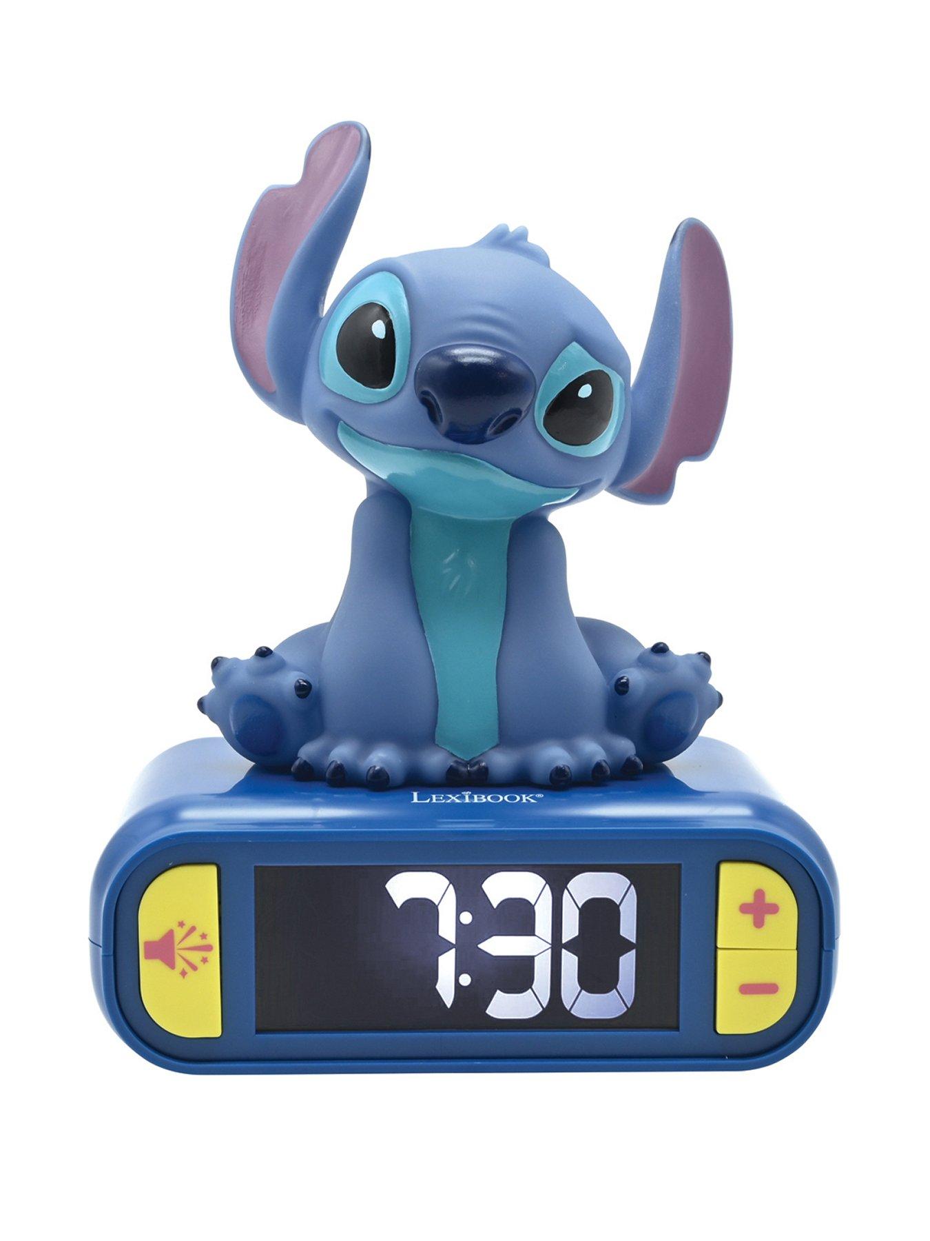 Disney Digital Alarm Clock with a 3D Stitch Night Light and Sound Effects