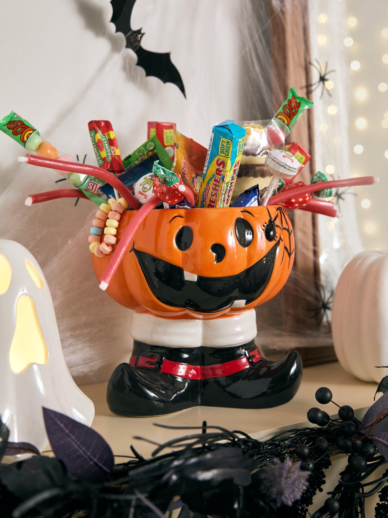 Image 1 of 6 of The Very Collection Pumpkin Treat Holder Halloween Decoration