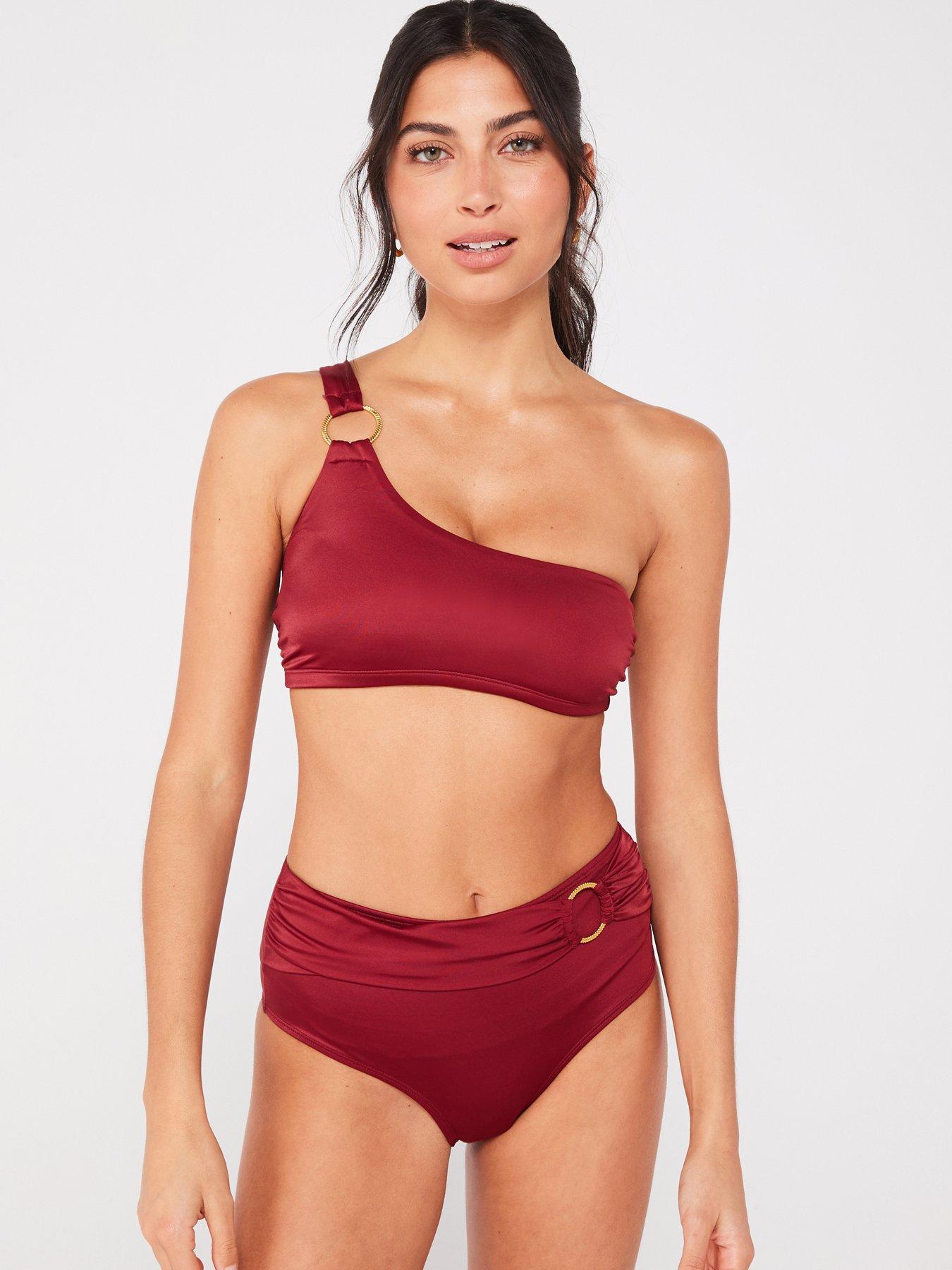 undefined Azores Light Padded Bikini Top - Red