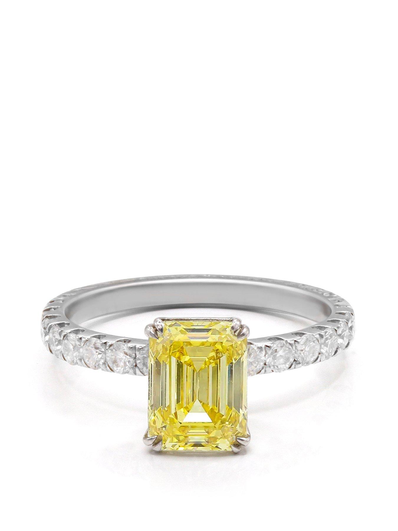 say-it-with-yellow-2ctnbspradiant-cut-moissanite-18ct-whitenbspgoldnbspband-ring