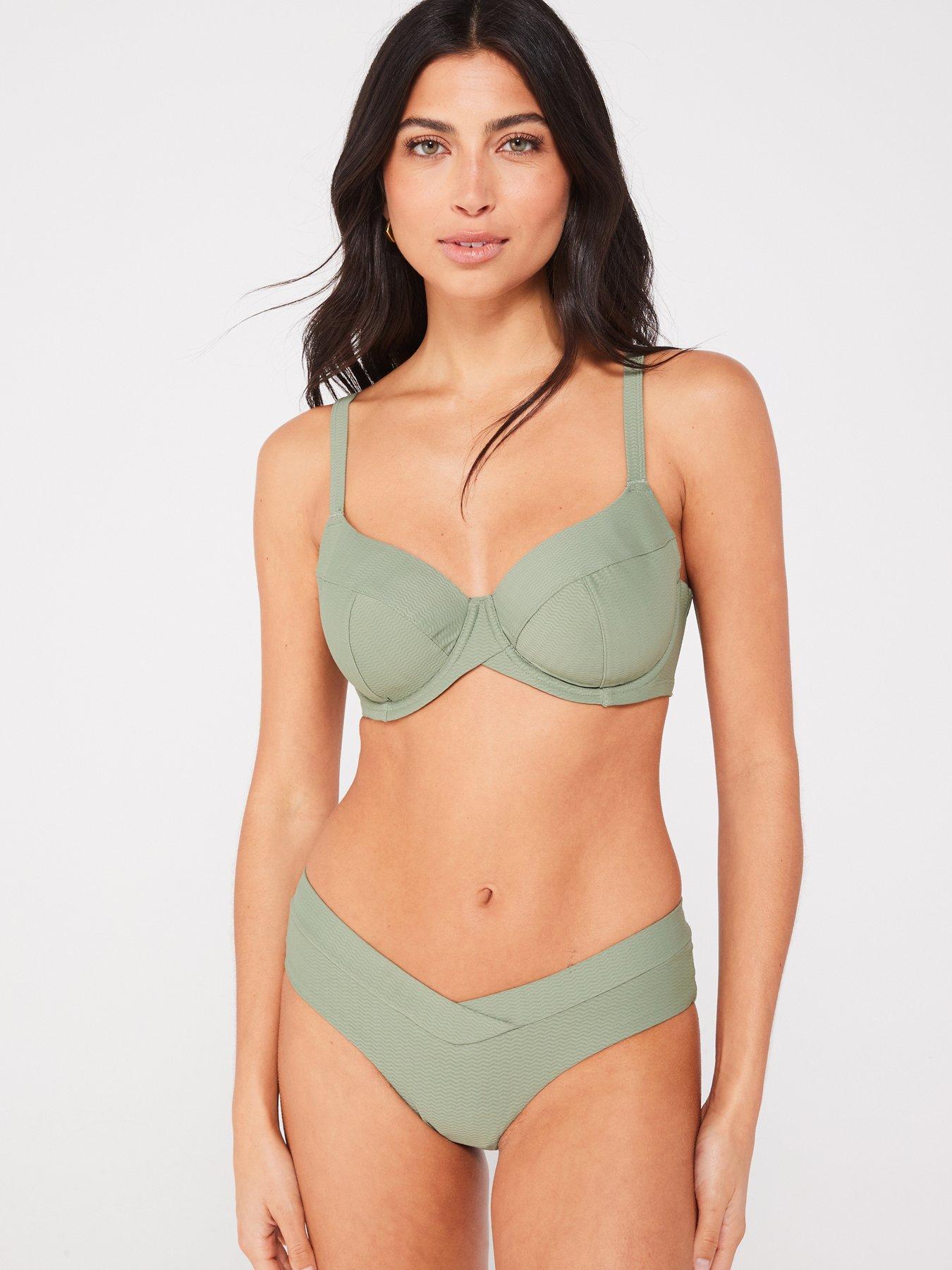 undefined Curacao Extra Light Padded Bikini Top - Green