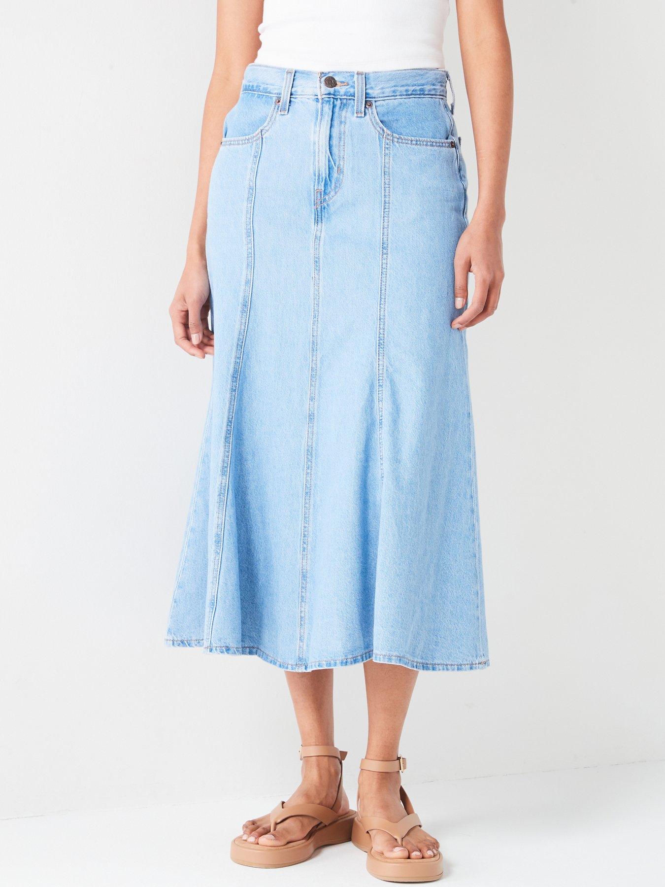 Levi's Fit And Flare Skirt - I Will - Blue