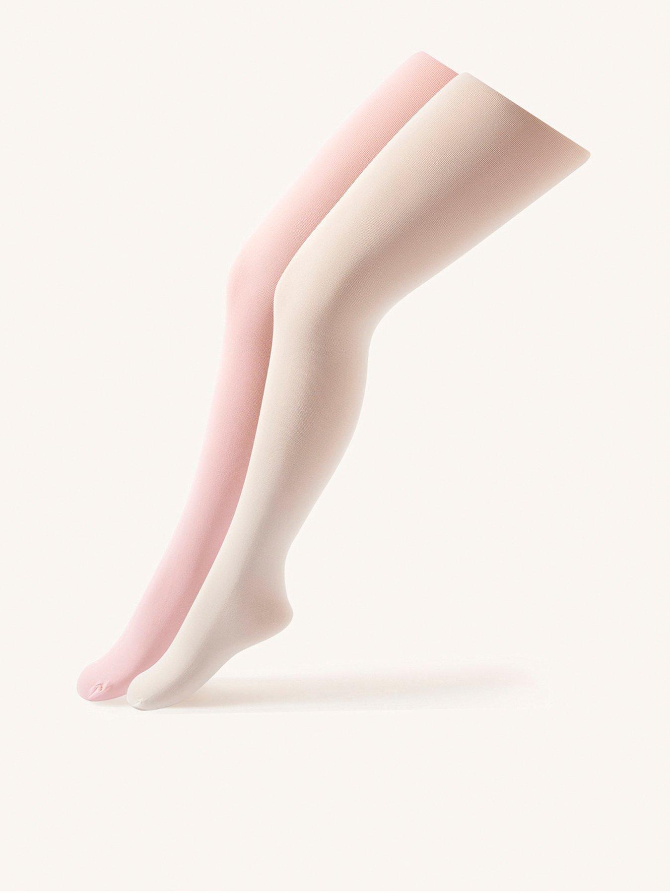 monsoon-girls-2-pack-plain-tights-multi