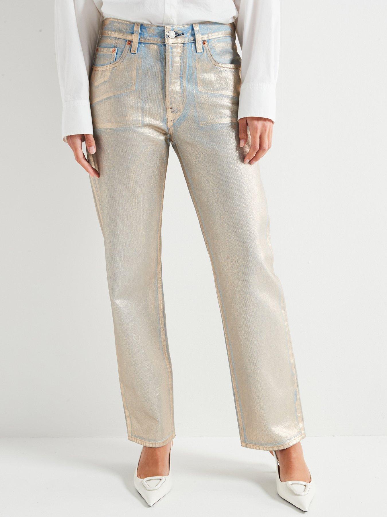 Levi's 501 90's Straight Leg Jean - Optical Illusions - Grey