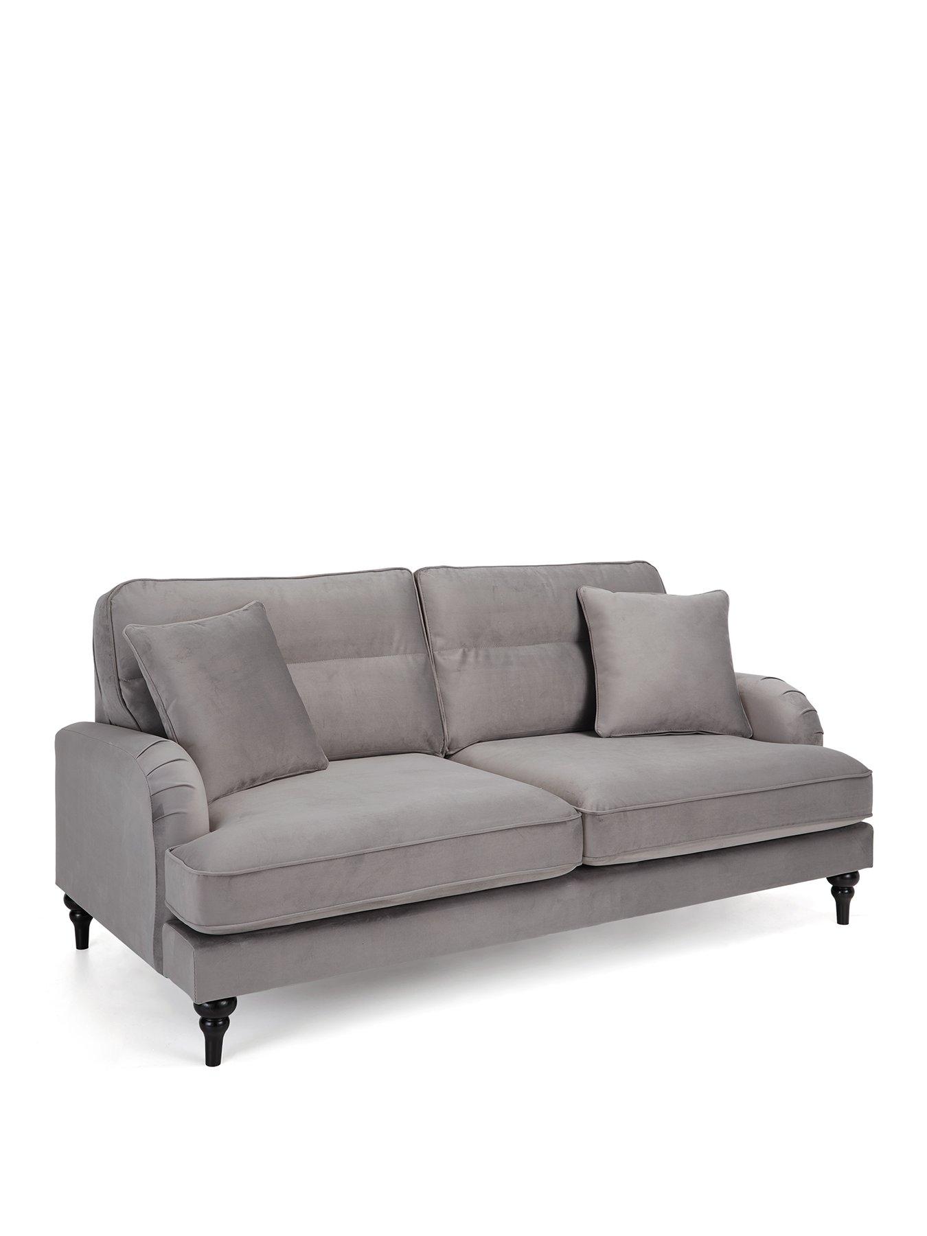 Image 2 of 7 of The Very Collection Victoria&nbsp;3 + 2 Seater Fabric Sofa Set&nbsp;(Buy &amp; SAVE!) - Grey&nbsp;- FSC&reg; Certified