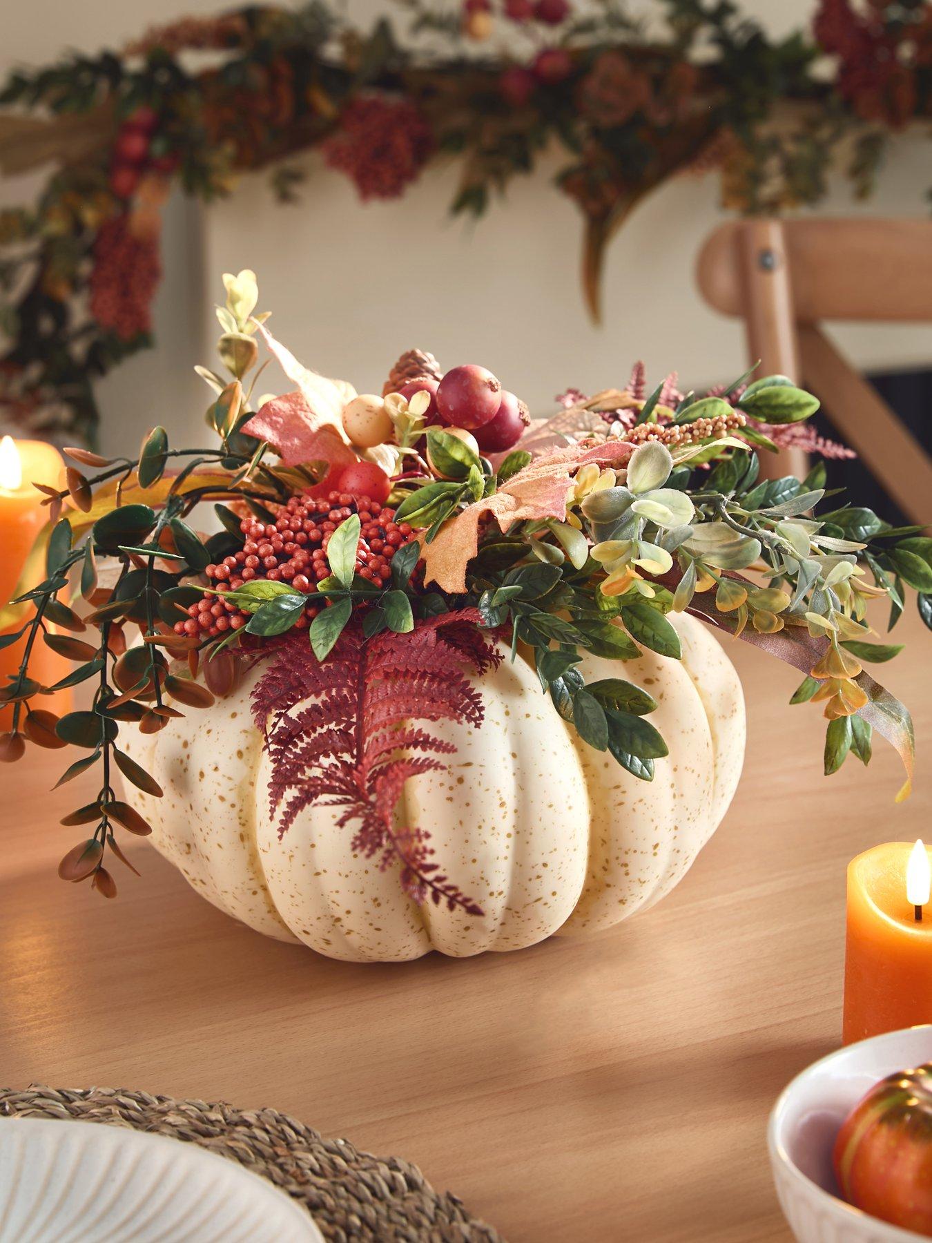 undefined Rose Hip and Berry Pumpkin Table Centrepiece