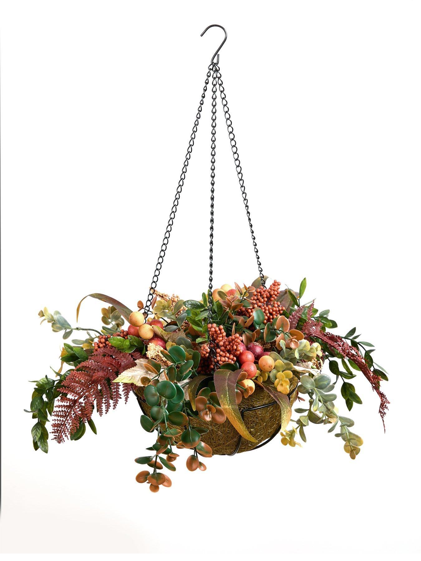 Image 2 of 7 of The Very Collection Rose Hip and Berry Pumpkin Hanging Basket