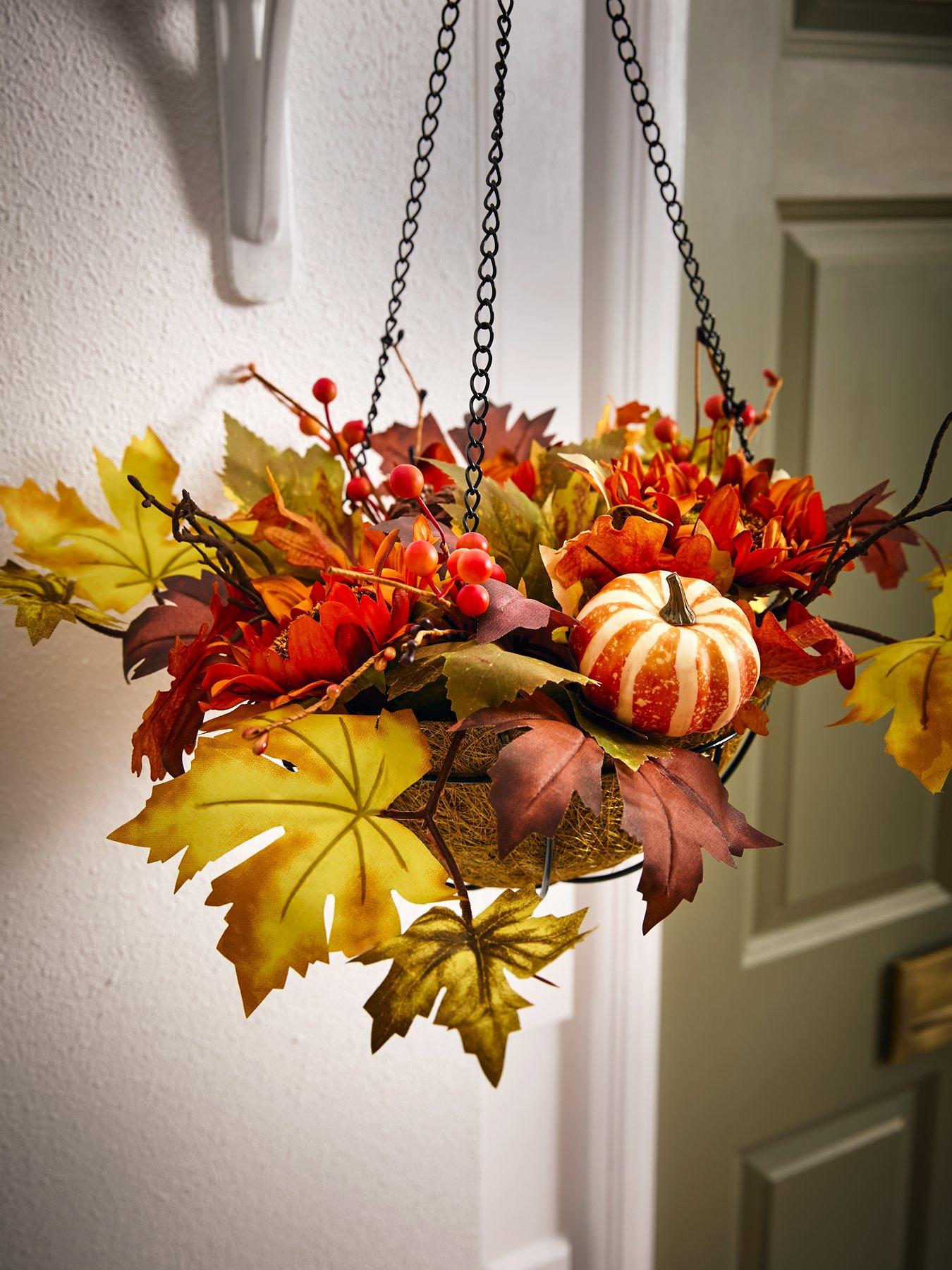 The Very Collection Autumn Sunflower Hanging Basket