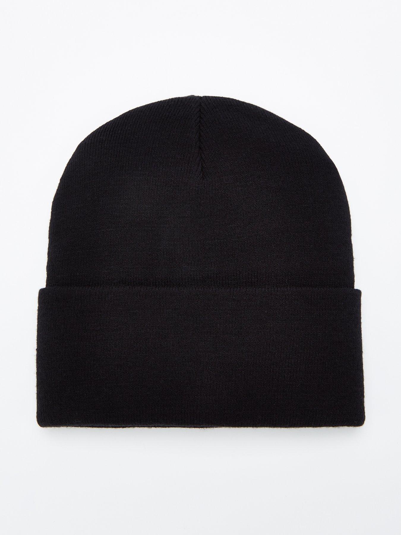 The Very Collection Knitted Beanie - Black