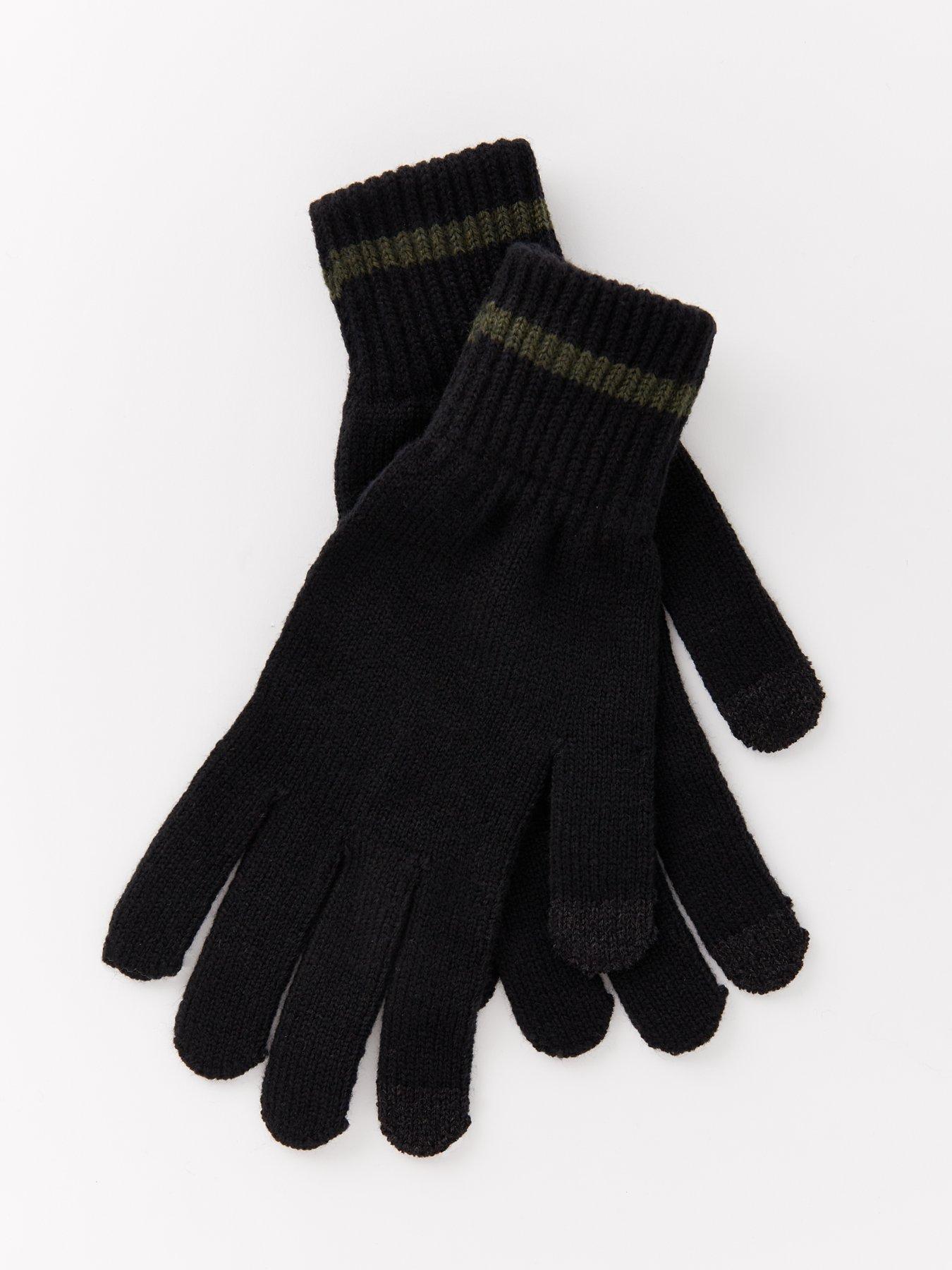  image of everyday-knitted-gloves-black