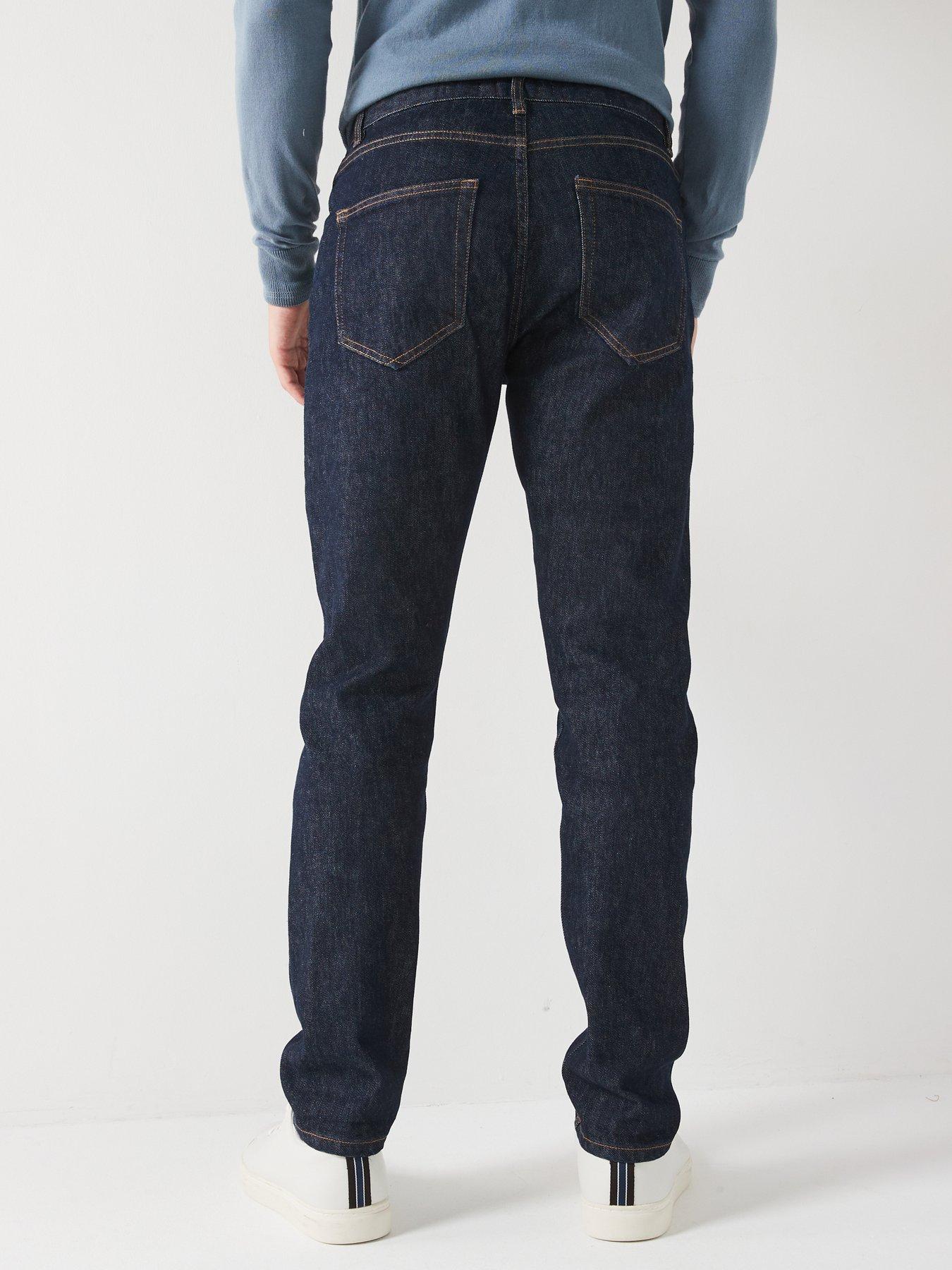  image of very-man-slim-selvedge-jeans-dark-wash