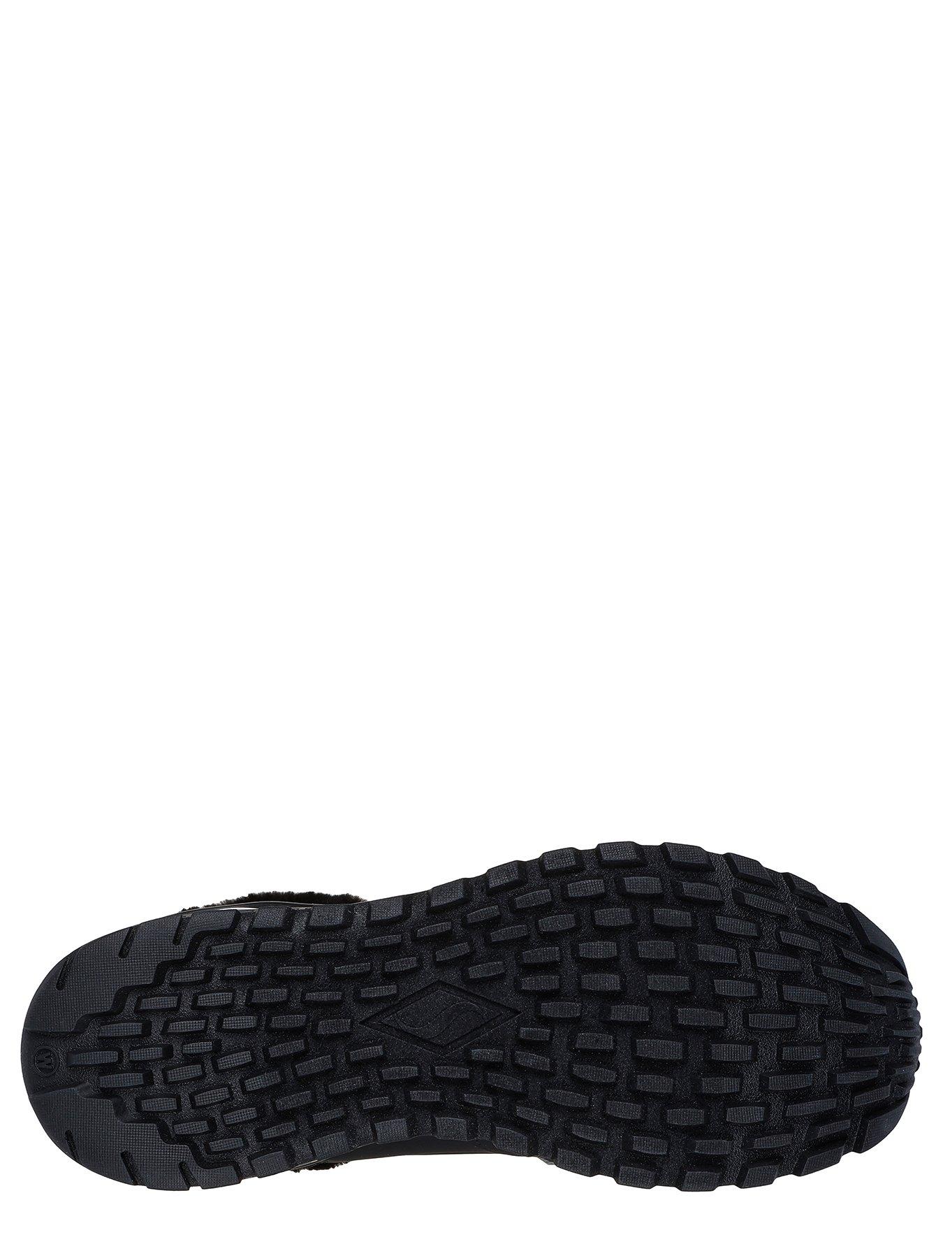 Image 4 of 5 of Skechers Faux Fur Collar Lace Up Sneaker Boot - Black