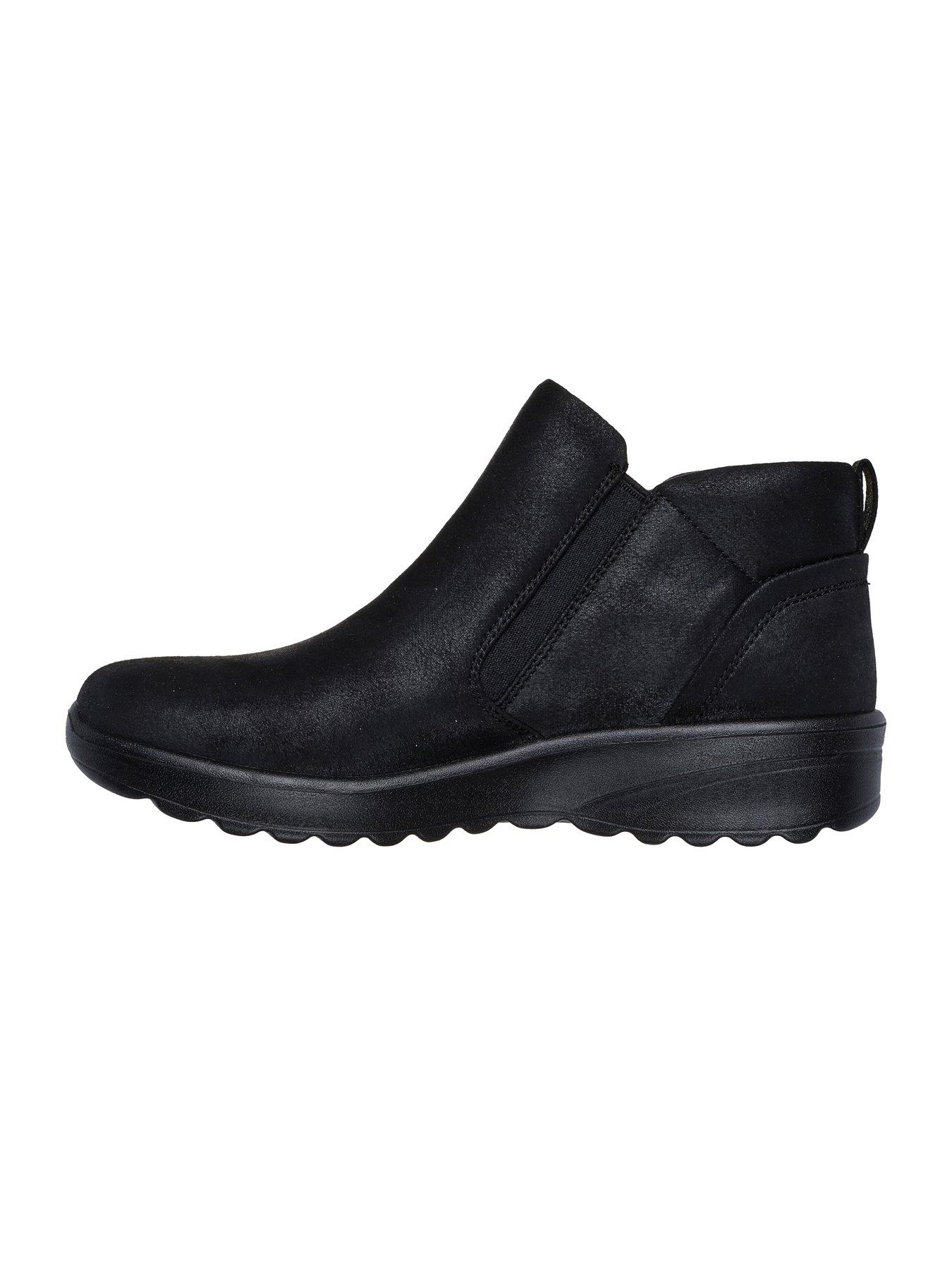 Image 5 of 5 of Skechers Lovely Vibe Side Zip Boots - Black