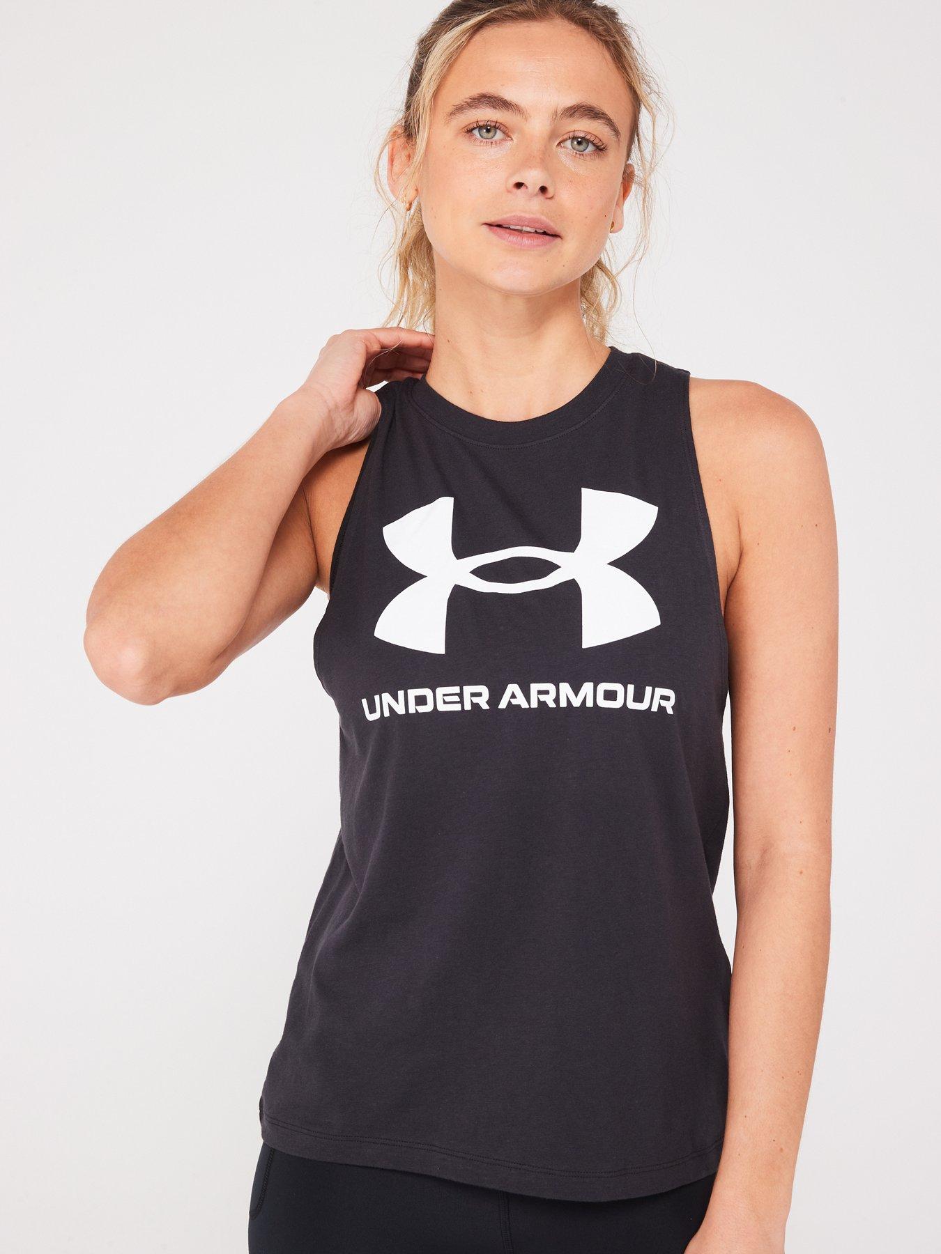 Image 4 of 4 of UNDER ARMOUR Womens Training Sportstyle Tank- Black
