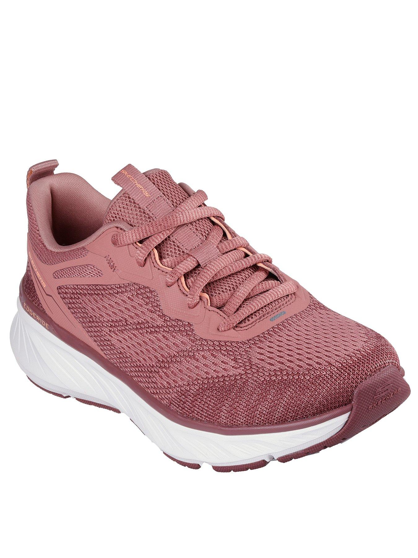 Skechers Engineered Knit Lace Up Trainers Dark Purple littlewoods