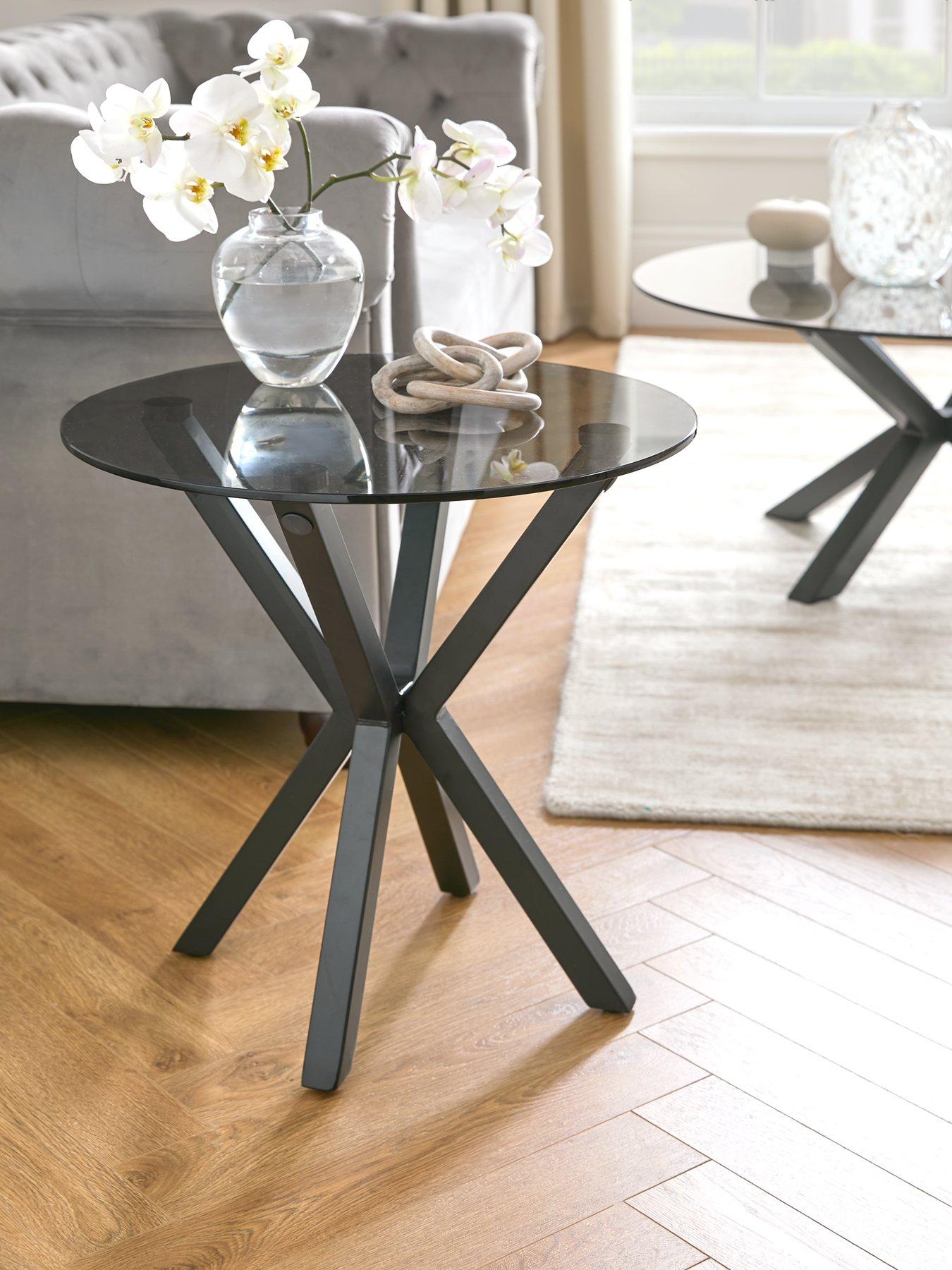 undefined Chopstick Lamp Table - Black