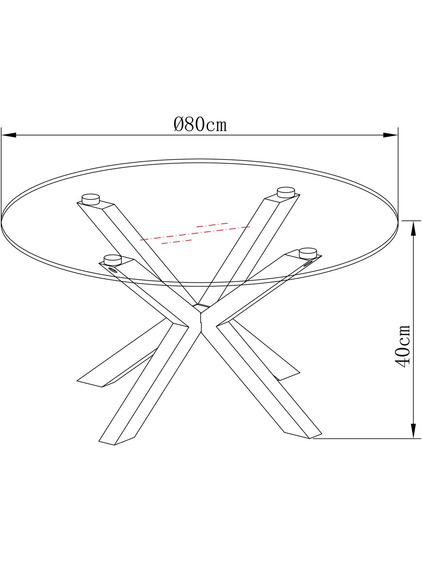 Image 6 of 6 of Very Home Chopstick Coffee Table - Black