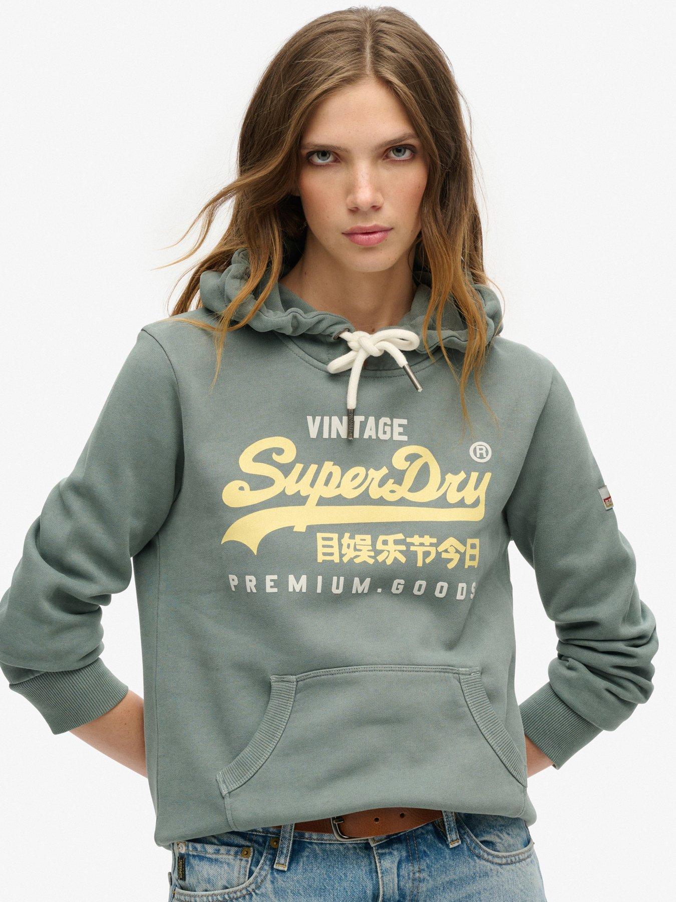 undefined Puff Print Vl Graphic Hoodie - Green
