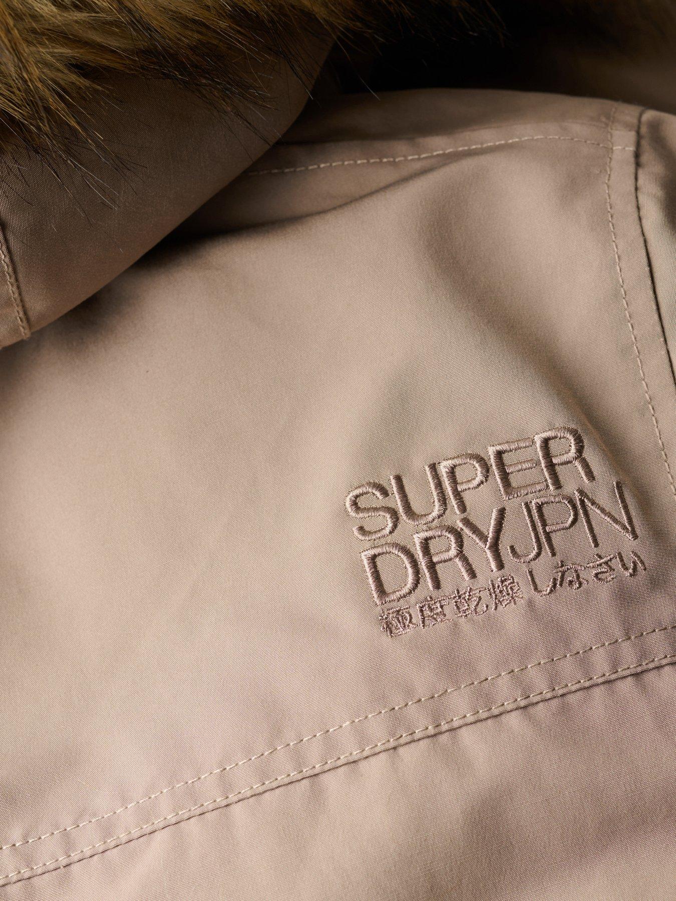  image of superdry-everest-faux-fur-parka-jacket-beige