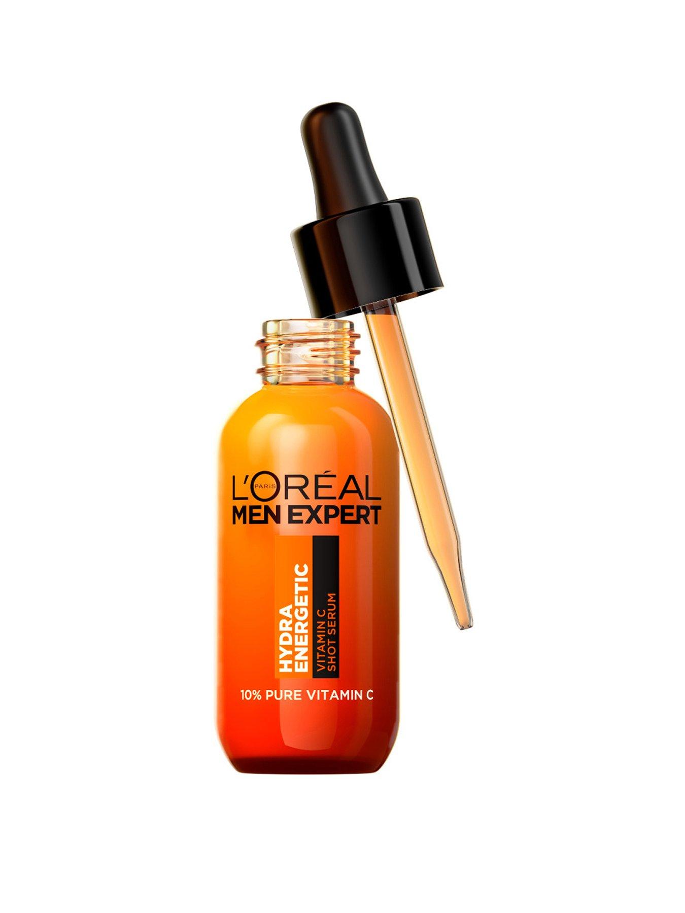 Image 1 of 5 of L'Oreal Paris Men Expert LOreal Men Expert Hydra Energetic 10% Pure Vitamin C Shot Serum 30ml, for x2 Brighter, Smoother and Refreshed Skin