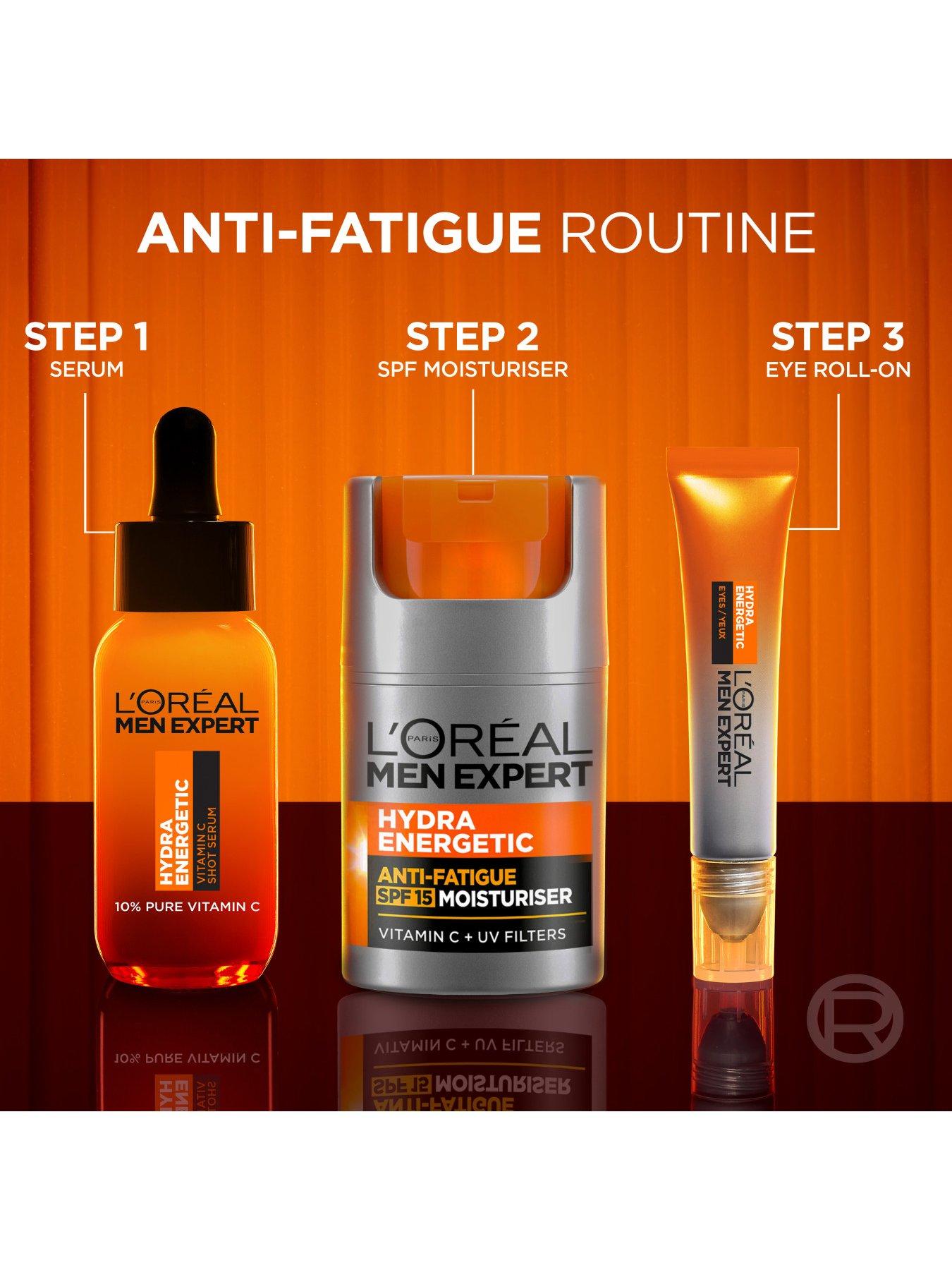 Image 2 of 5 of L'Oreal Paris Men Expert LOreal Men Expert Hydra Energetic 10% Pure Vitamin C Shot Serum 30ml, for x2 Brighter, Smoother and Refreshed Skin
