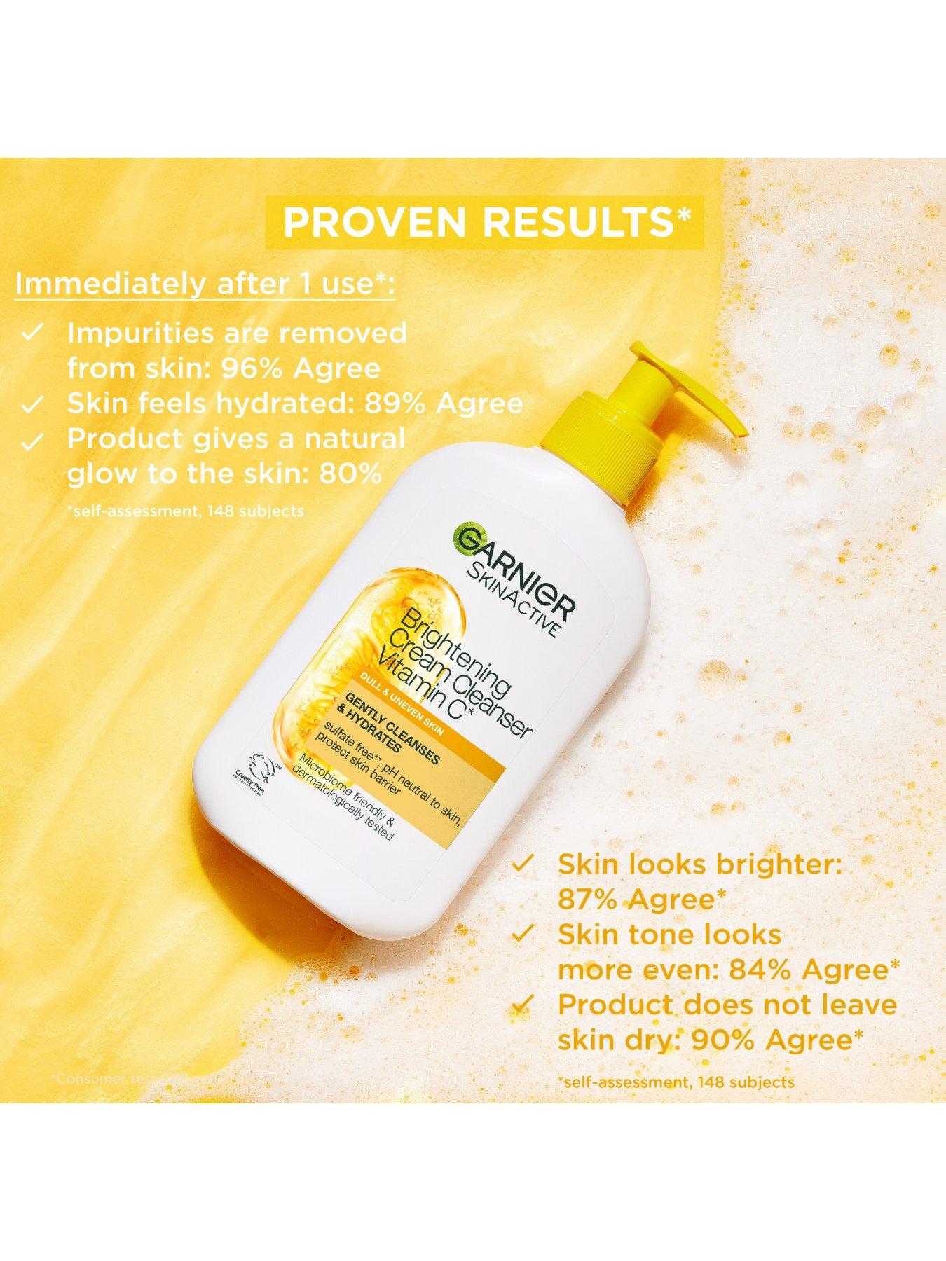 Image 4 of 5 of Garnier Skin Active - Vitamin C Brightening Foam Cleanser - for dull and uneven skin - gently cleanses, hydrates and boosts glow