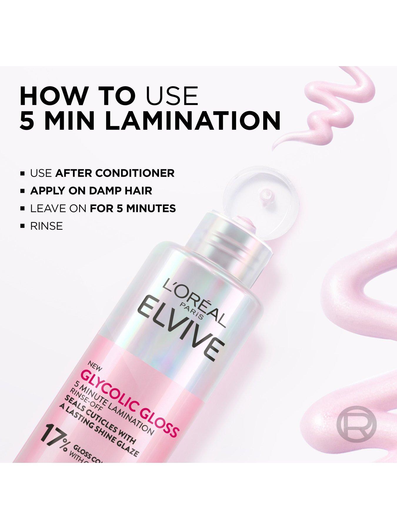 Image 4 of 8 of L'Oreal Paris Elvive Glycolic Gloss Rinse-Off Treatment for Dull Porous Hair, 150ml
