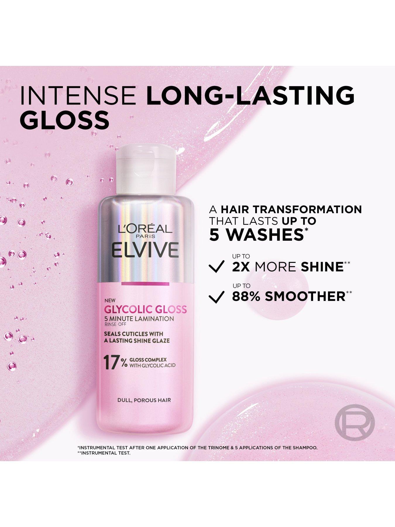 Image 6 of 8 of L'Oreal Paris Elvive Glycolic Gloss Rinse-Off Treatment for Dull Porous Hair, 150ml