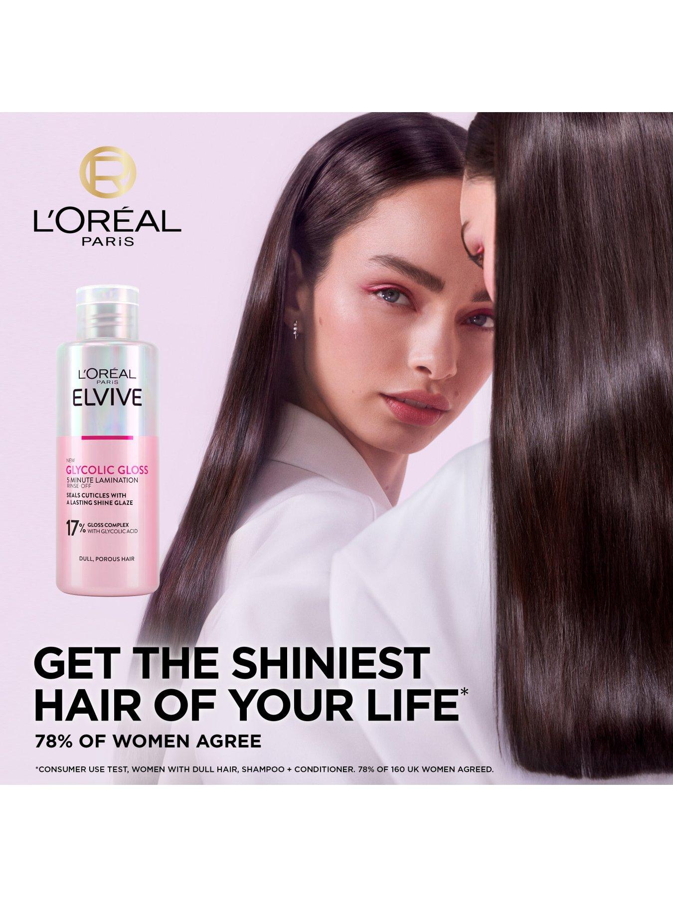 Image 7 of 8 of L'Oreal Paris Elvive Glycolic Gloss Rinse-Off Treatment for Dull Porous Hair, 150ml