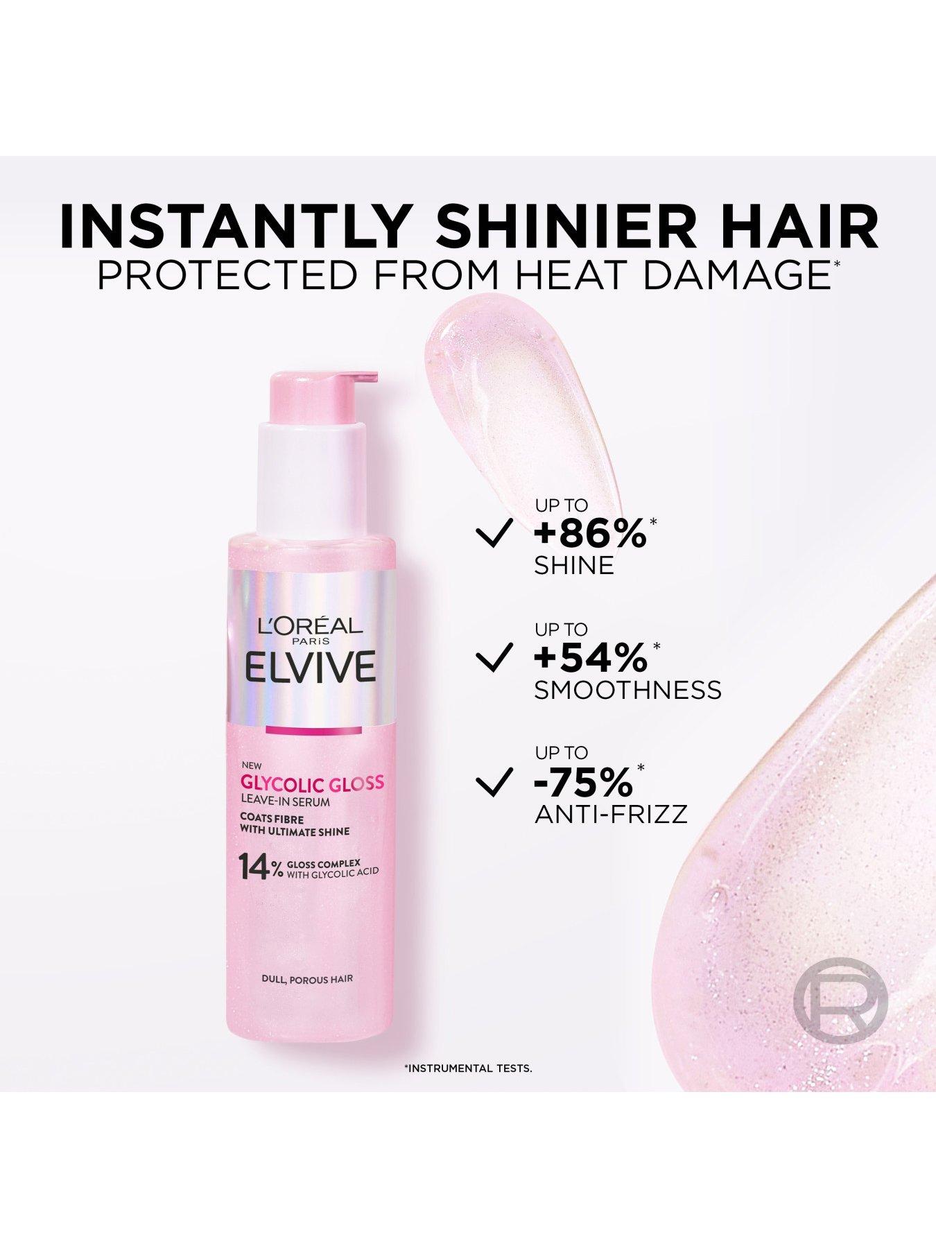 Image 6 of 8 of L'Oreal Paris L'Or&egrave;al Paris Elvive Glycolic Gloss Leave-In Serum for Dull Porous Hair, 200ml