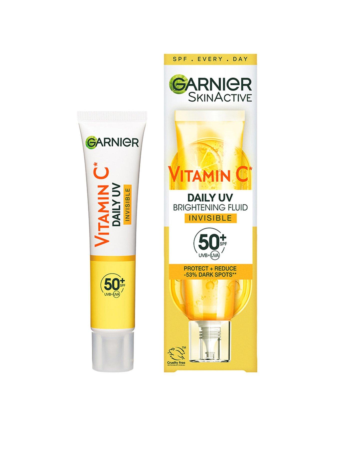  image of garnier-vitamin-c-daily-uv-invisible-brightening-fluid-spf50-prevents-corrects-sun-damages-face-amp-neck-for-all-skin-types-cruelty-free-vegan-50ml