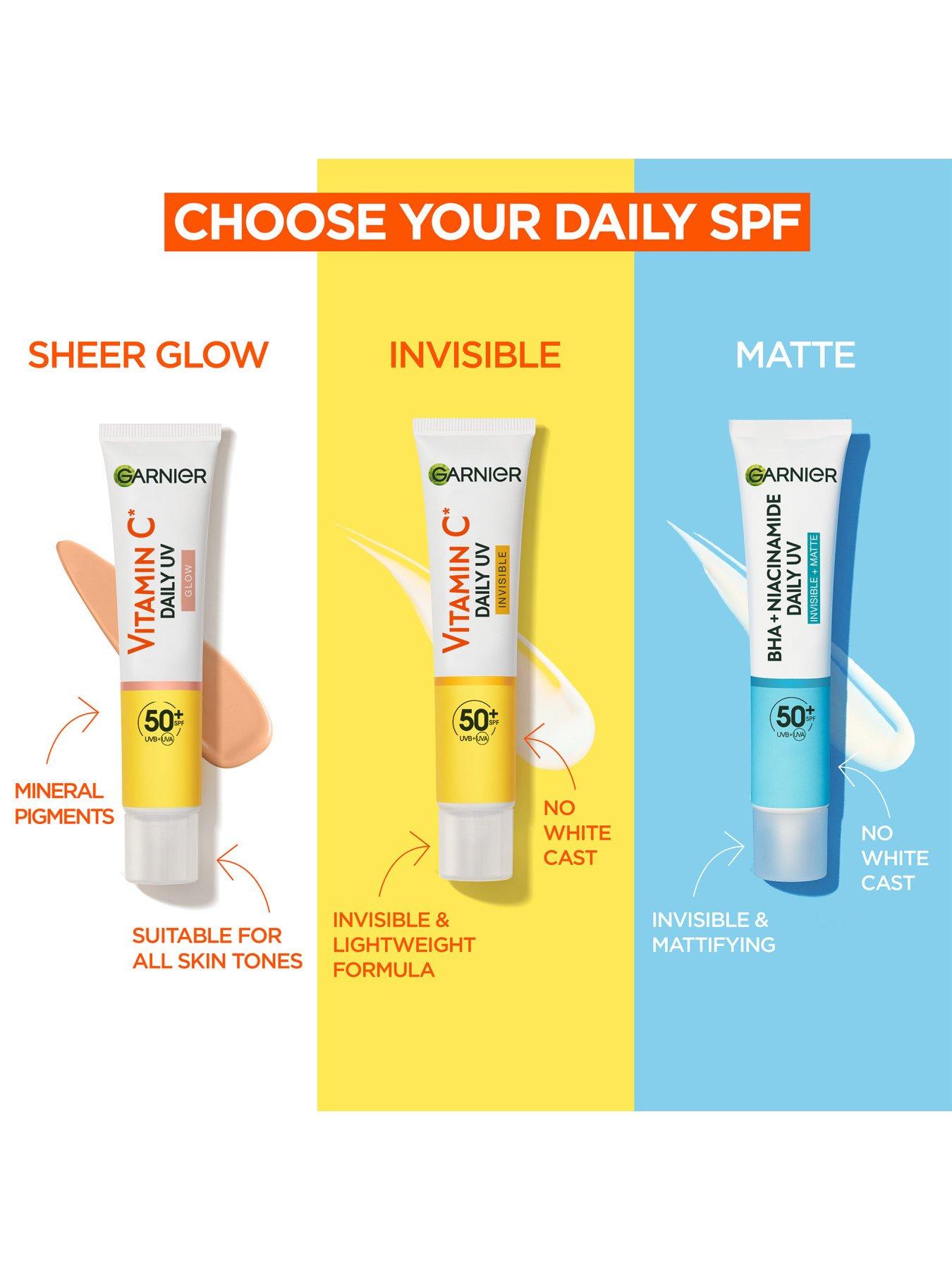 Image 3 of 7 of Garnier Vitamin C Daily UV, Invisible Brightening Fluid, SPF50+ 40ml