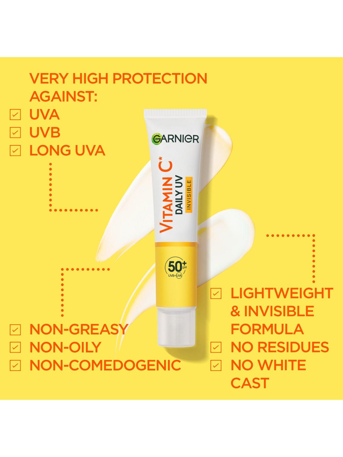 Image 5 of 7 of Garnier Vitamin C Daily UV, Invisible Brightening Fluid, SPF50+ 40ml