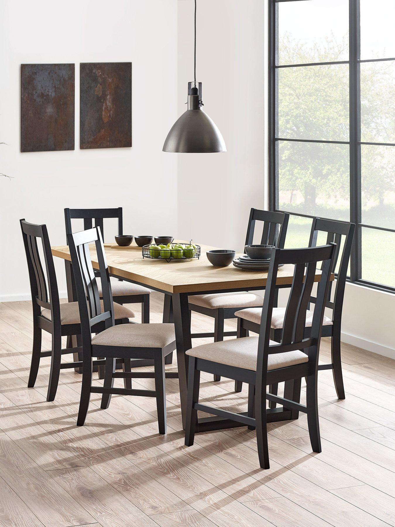 Julian Bowen Set Of 2 Hilton Dining Chairs