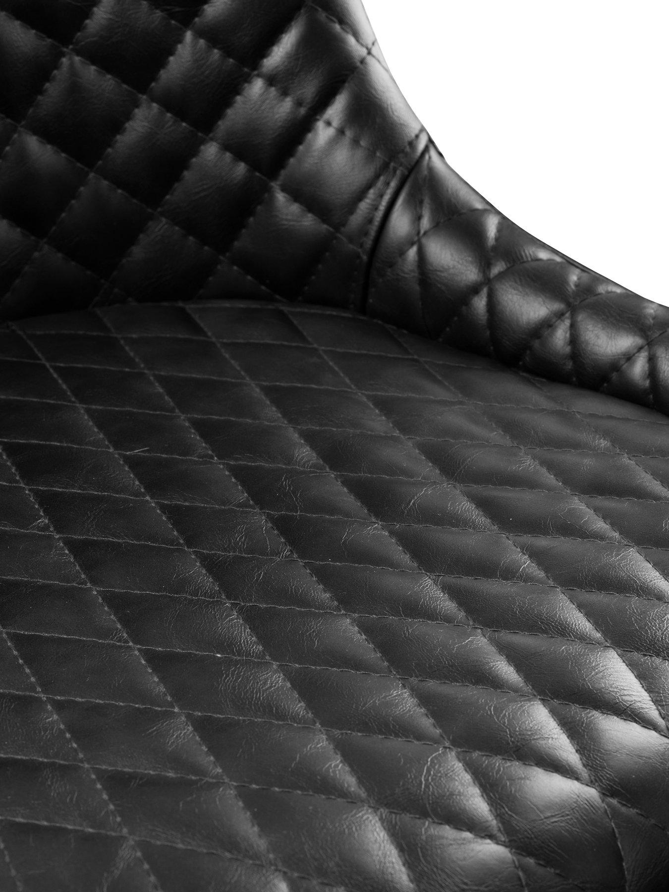  image of julian-bowen-luxe-faux-leather-barstool-black