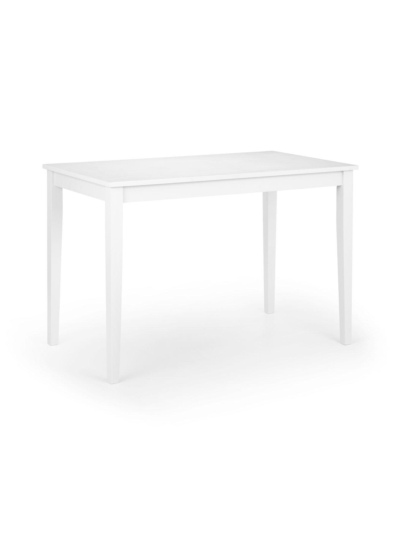 Julian Bowen Taku White Desk and White Erika Office Chair