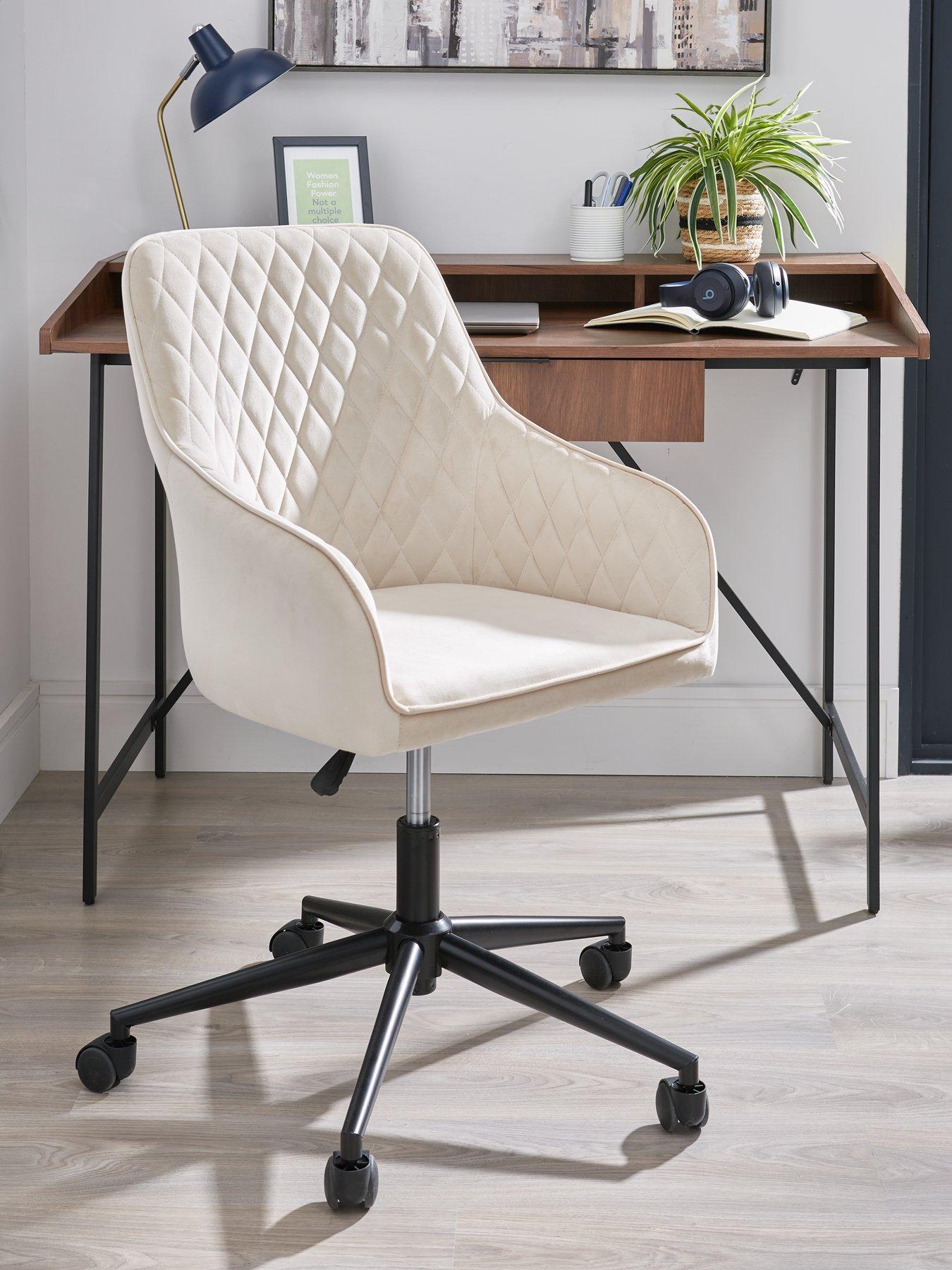 Very Home Diamond Fabric Office Chair Natural FSC Certified