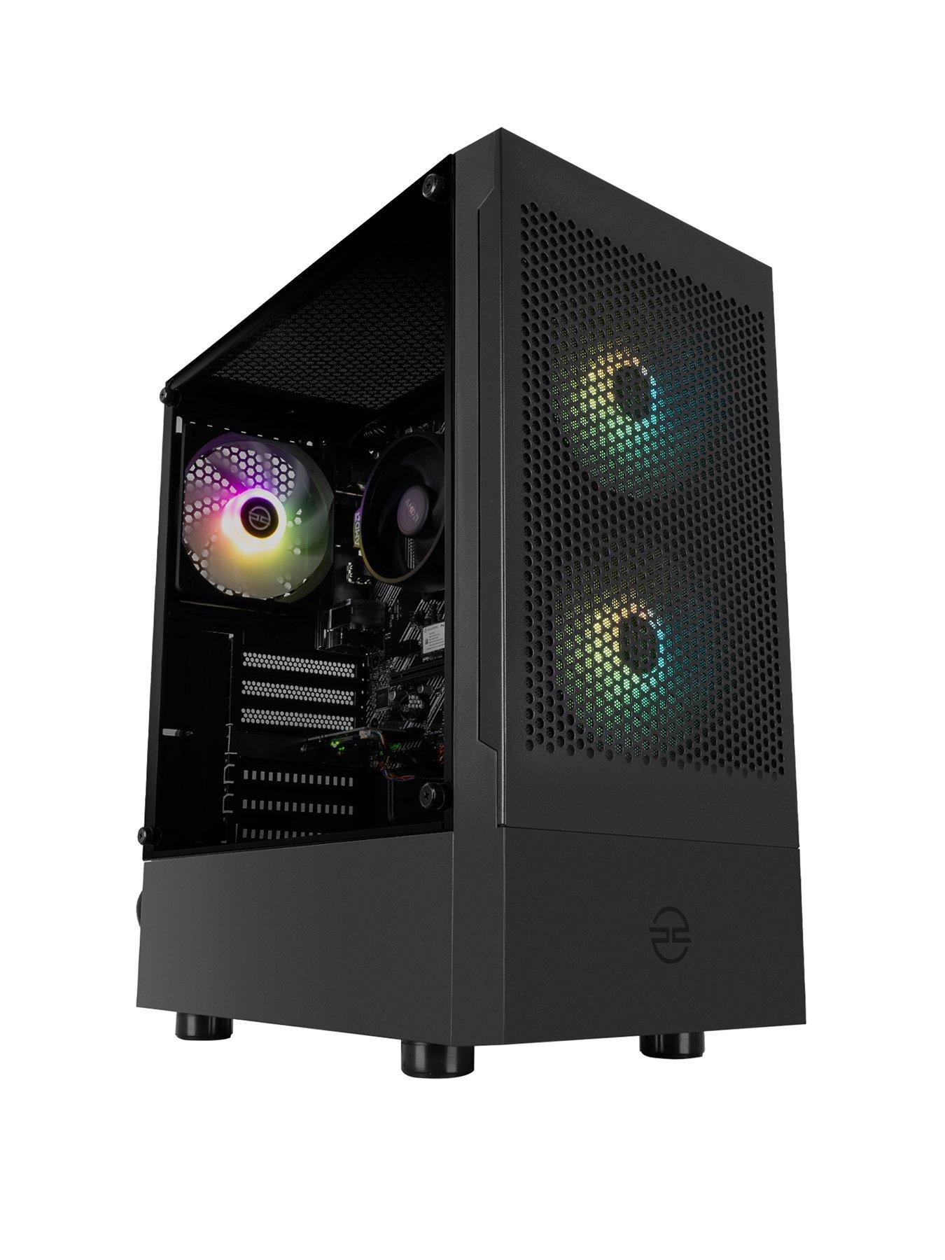 PCSpecialist Fusion 100 Gaming Desktop AMD Ryzen 5, 16GB RAM