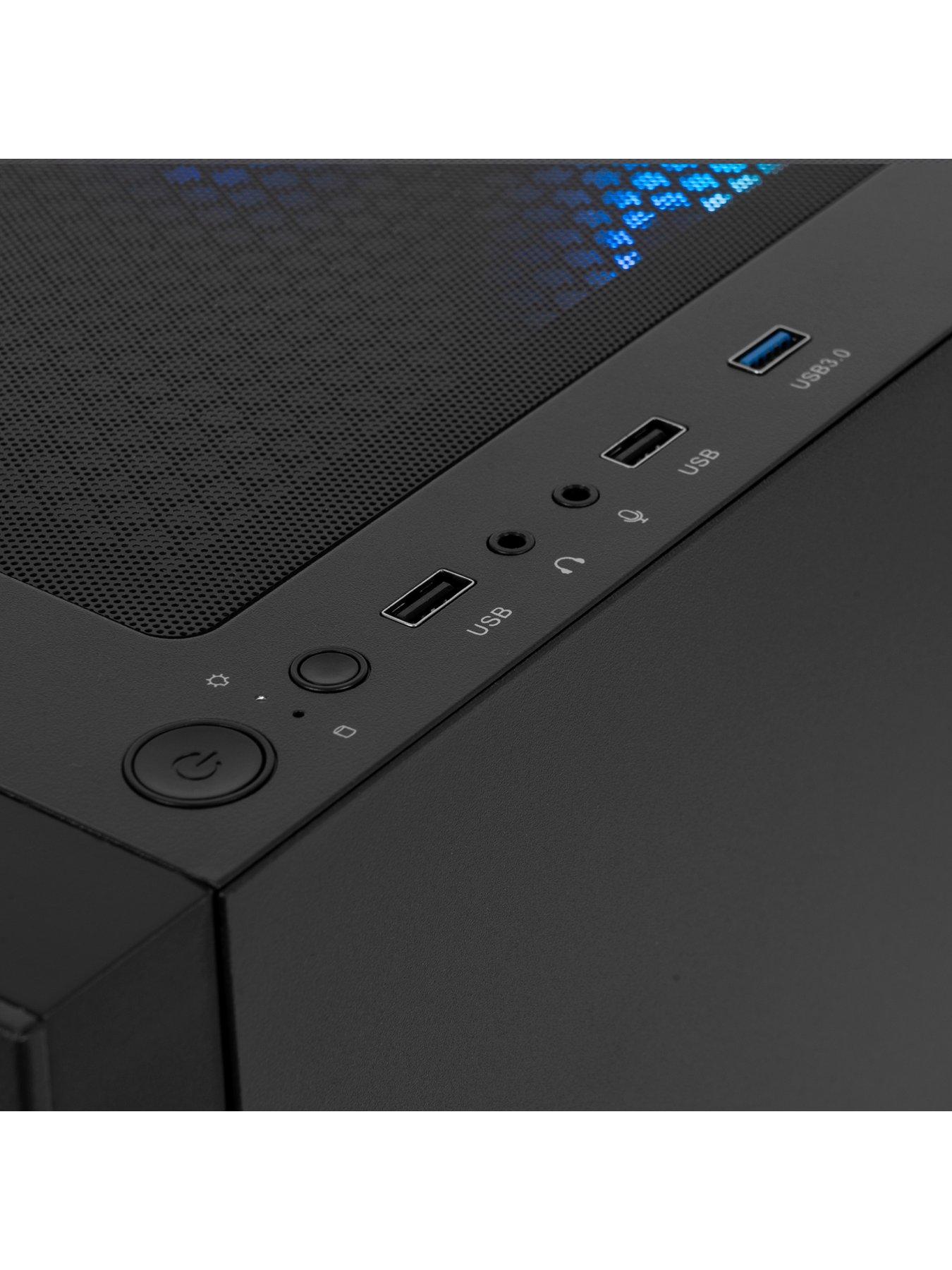  image of pcspecialist-fusion-120-gaming-desktop-nvidia-geforce-rtx-3050-amd-ryzen-5-16gb-ram-1tb-ssd