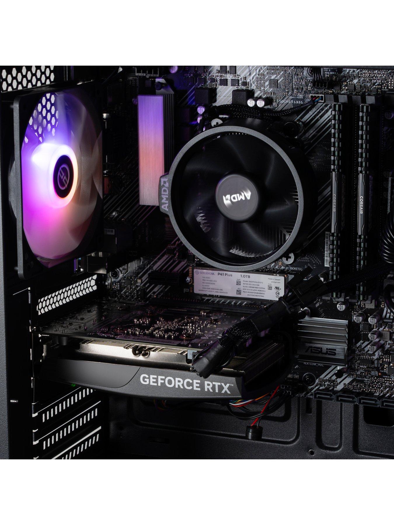 Image 5 of 6 of PCSpecialist Fusion 120 Gaming Desktop, 24-inch FHD&nbsp;Monitor, Keyboard &amp; Mouse Bundle - NVIDIA GEFORCE RTX 3050, AMD Ryzen 5, 16GB RAM, 1TB SSD