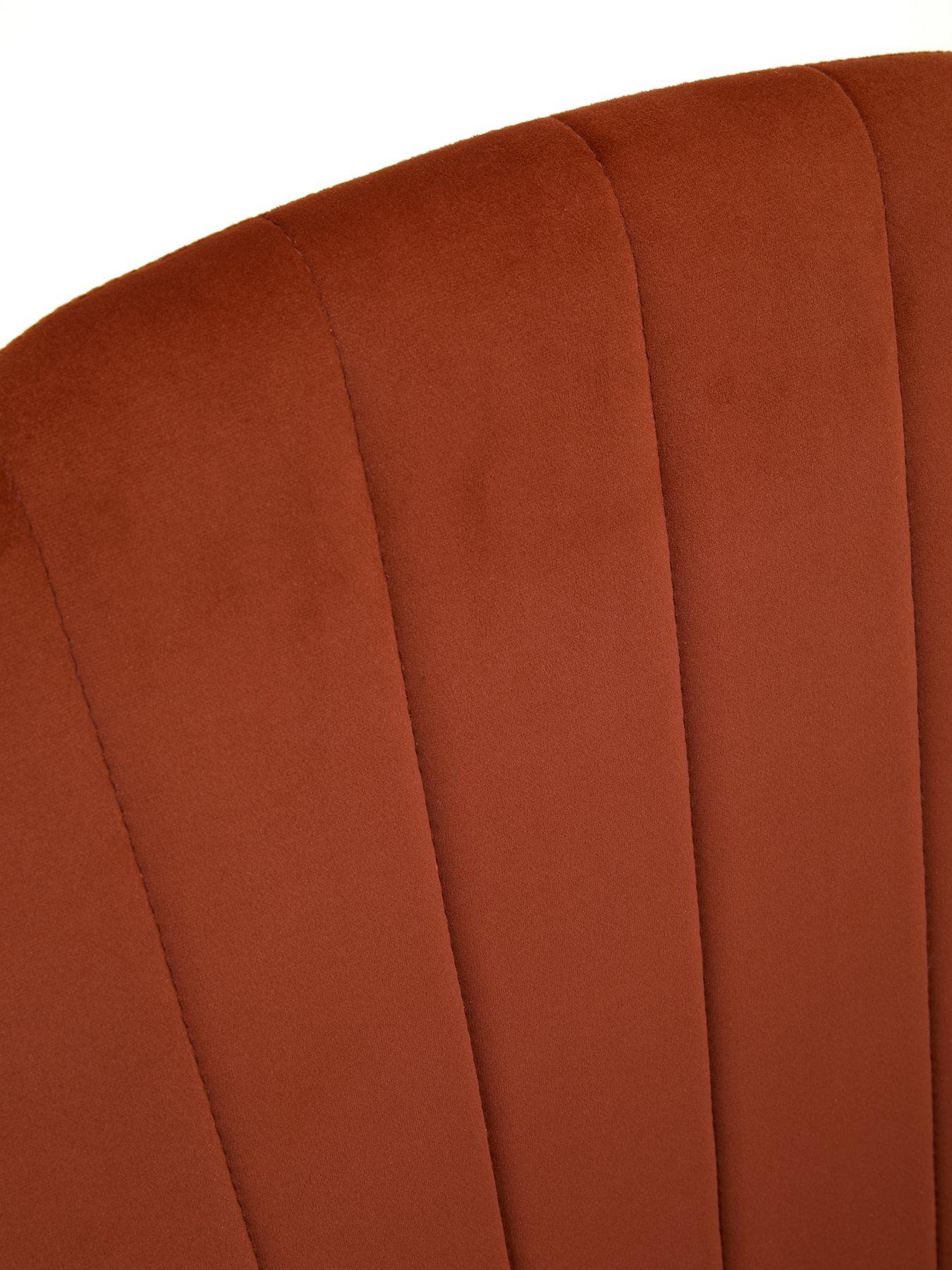  image of very-home-molby-fabric-office-chair-rustblack-fsc-certified