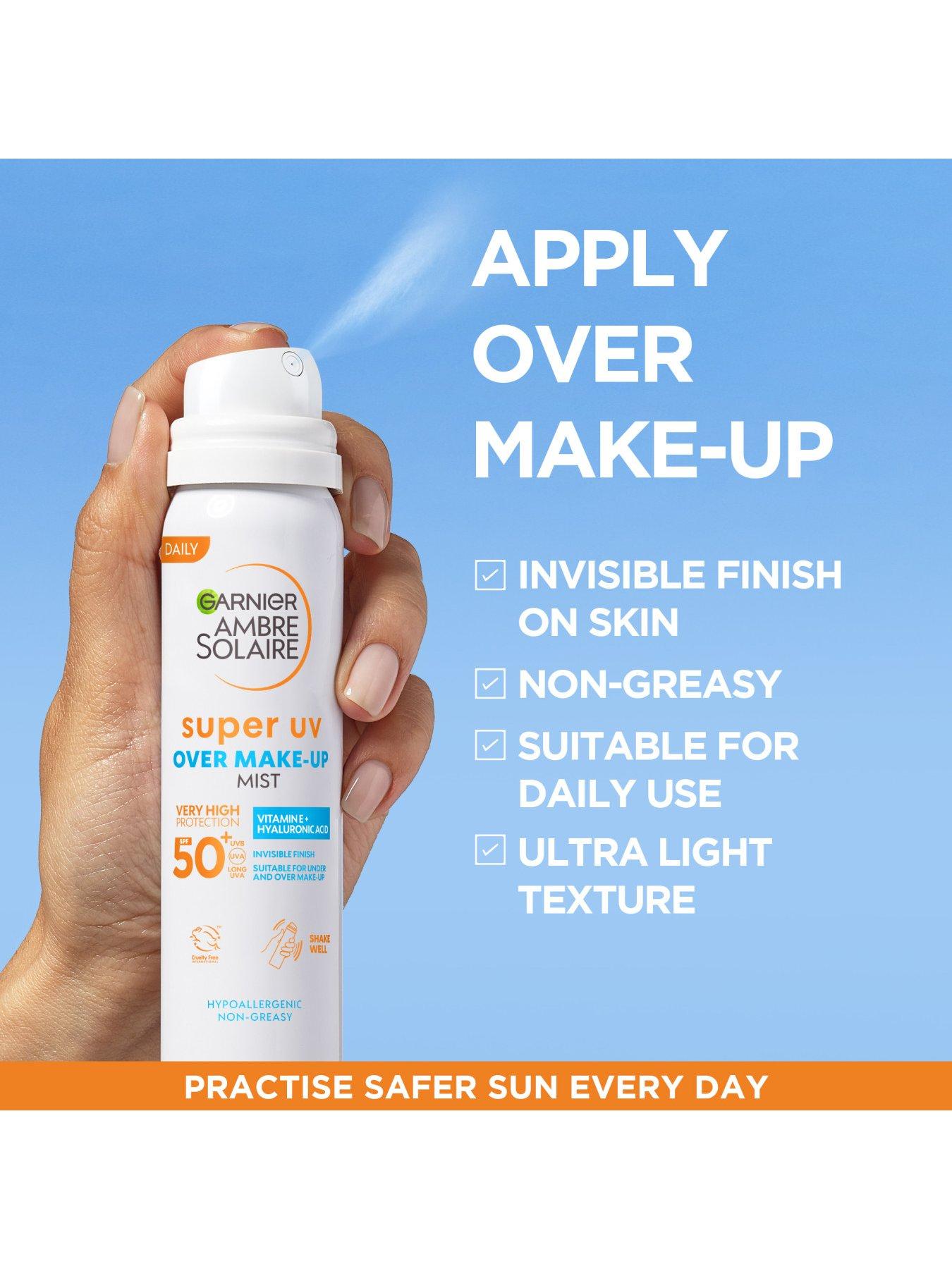 Image 6 of 6 of Garnier Ambre Solaire Over Makeup Super UV Protection Mist SPF50 -&nbsp;75ml