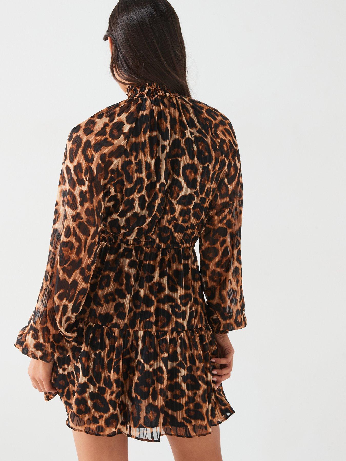 V by very leopard print dress new arrivals