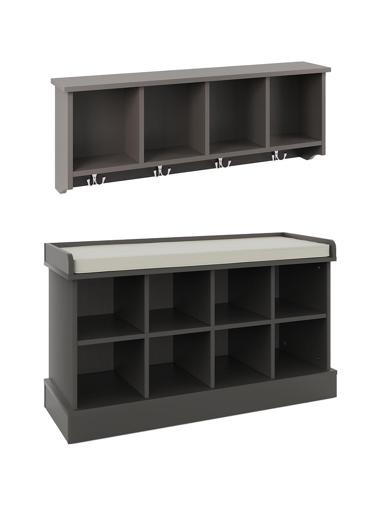 image of gfw-kempton-shoe-bench-wall-rack