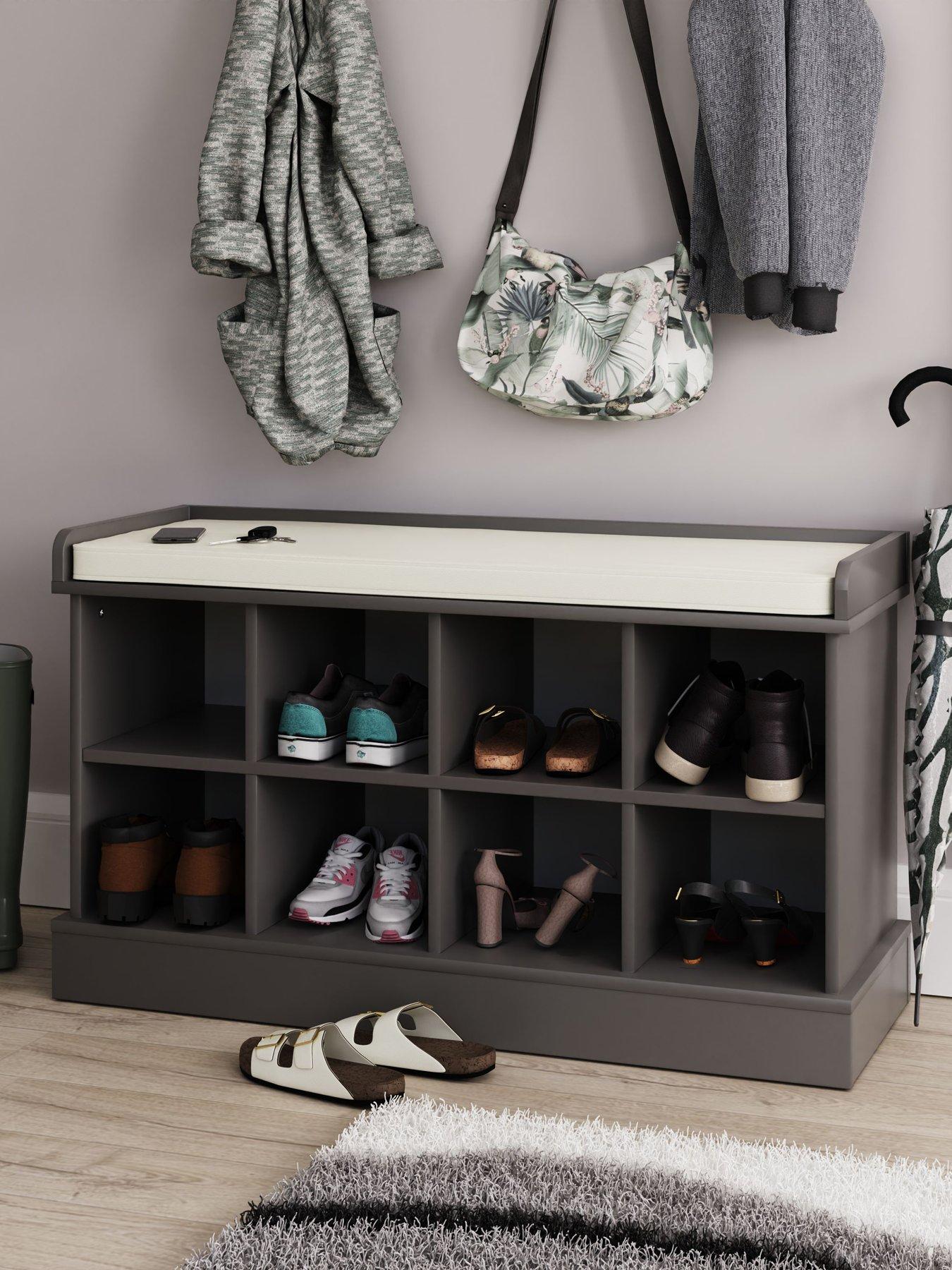  image of gfw-kempton-shoe-bench-wall-rack